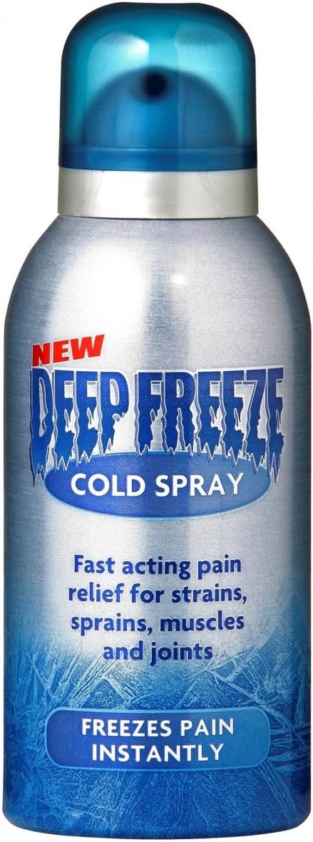 Deep Freeze Pain Relief Cold Spray, 150 ml, Fast-Acting Relief, Ideal for Sprains, Strains, Minor Sports Injuries & Sore Muscles, Cold Therapy, Formulated to Reduce Inflammation, Freezes Affected Area