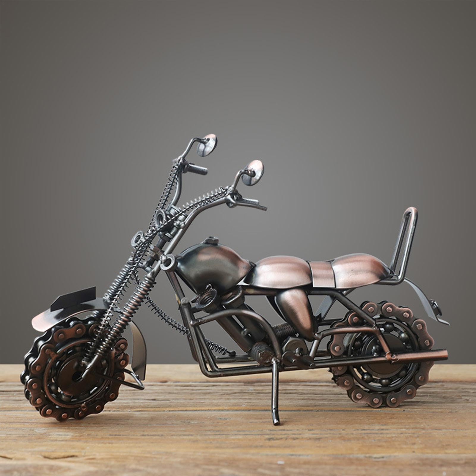 オートバイ　アート鉄３０年物　メタル素材 Amazon.co.jp: 大型金属鉄アートバイクモデル像 レトロ ホーム