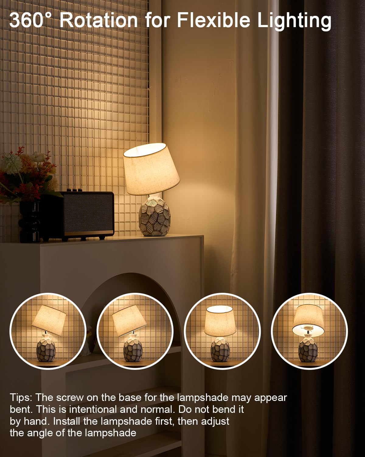 Piccola lampada da tavolo ricaricabile senza fili, 33 cm, base in ceramica costiera | Lampada da comodino a batteria, telecomando RGB, con telecomando, luce calda per camera da letto, soggiorno, cucina, patio