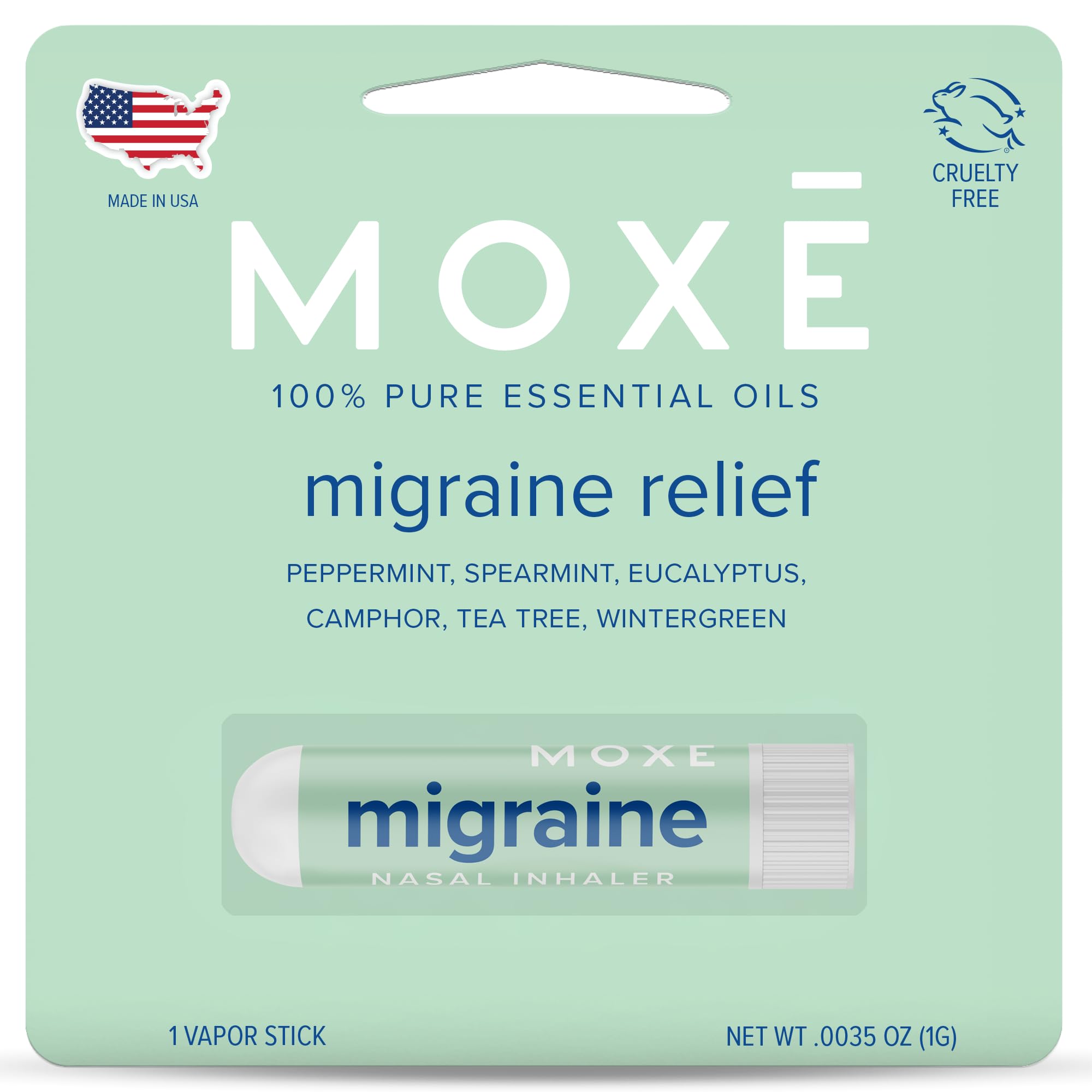 mokaさま専用　AIM One エイムワン モイスチャーマスク 80g×4個 Amazon.com: MOXE Migraine Relief Nasal Inhaler, Essential Oils for