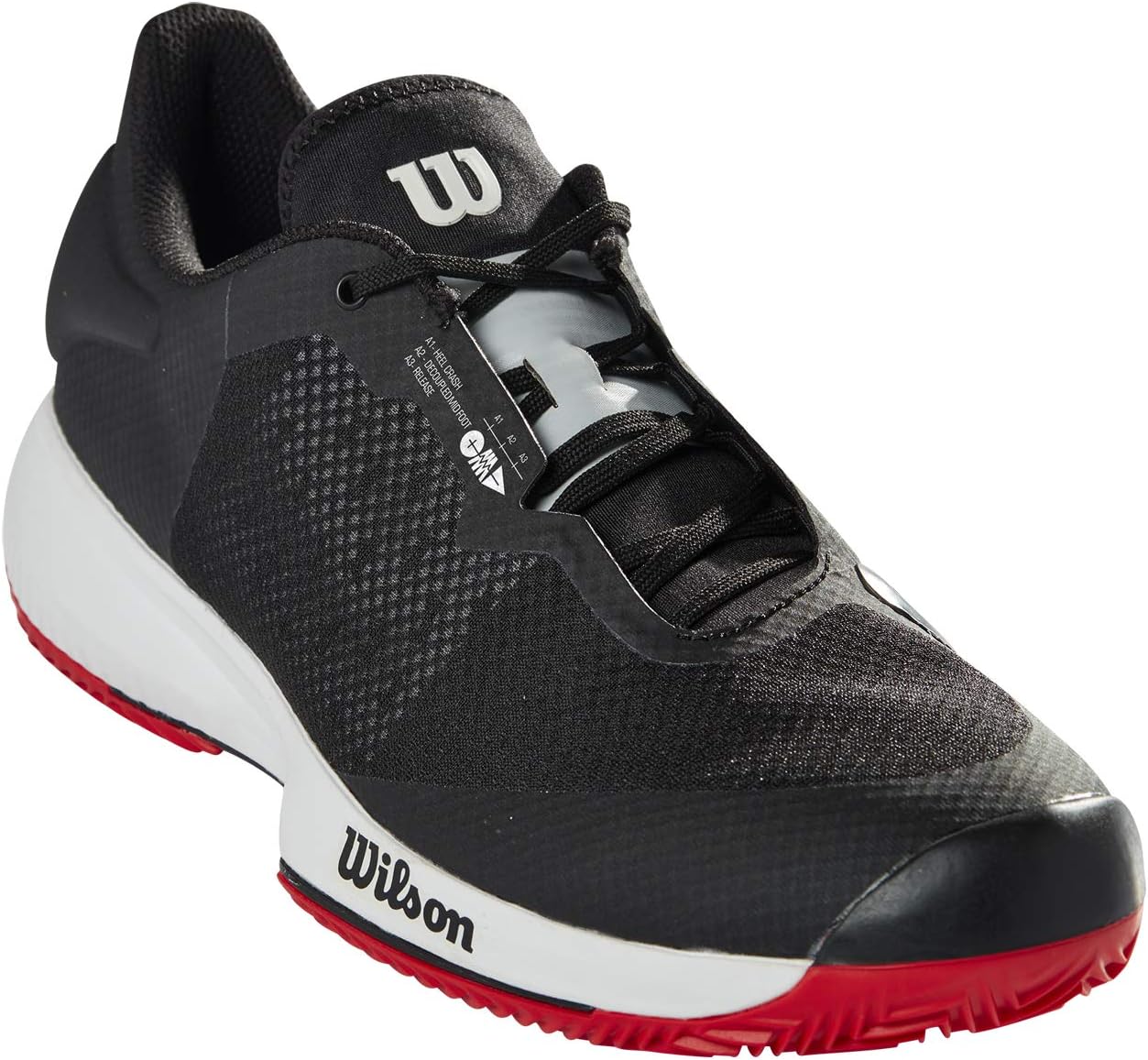 Wilson Men's Tennis Shoe, Black Pearl Blue Red, 8.5