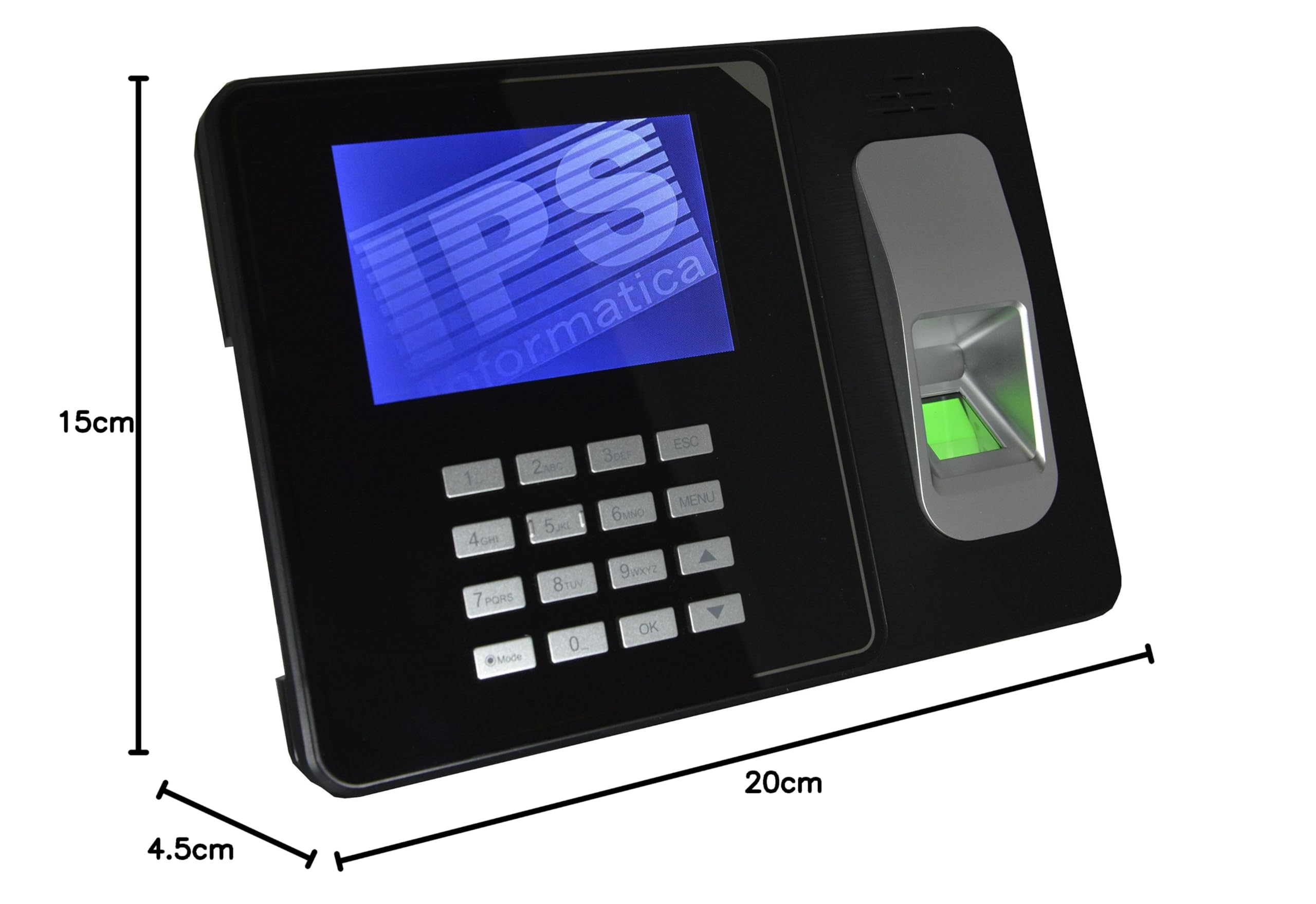 RILEVATORE PRESENZE CON IMPRONTA DIGITALE E RFID - CERTIFICATO CE- MENU E SOFTWARE IN ITALIANO E NR. 10 BADGE OMAGGIO - GARANZIA ITALIA - MONITOR A COLORI 4", USB E LAN