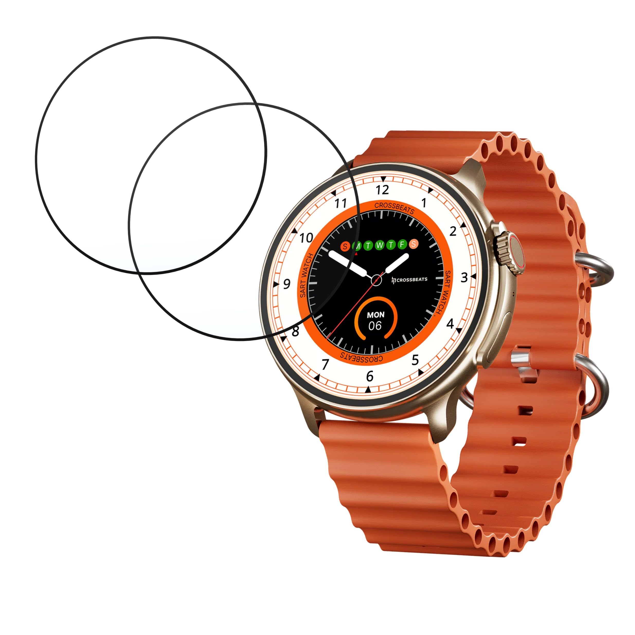 DVTECH® (Pack of 02 Crossbeats Aura Compatible Smartwatch Screen protector Flexible Clear (Flexible Screen Protector) (B0CH3PMD6C) Amazon Price History, Amazon Price Tracker