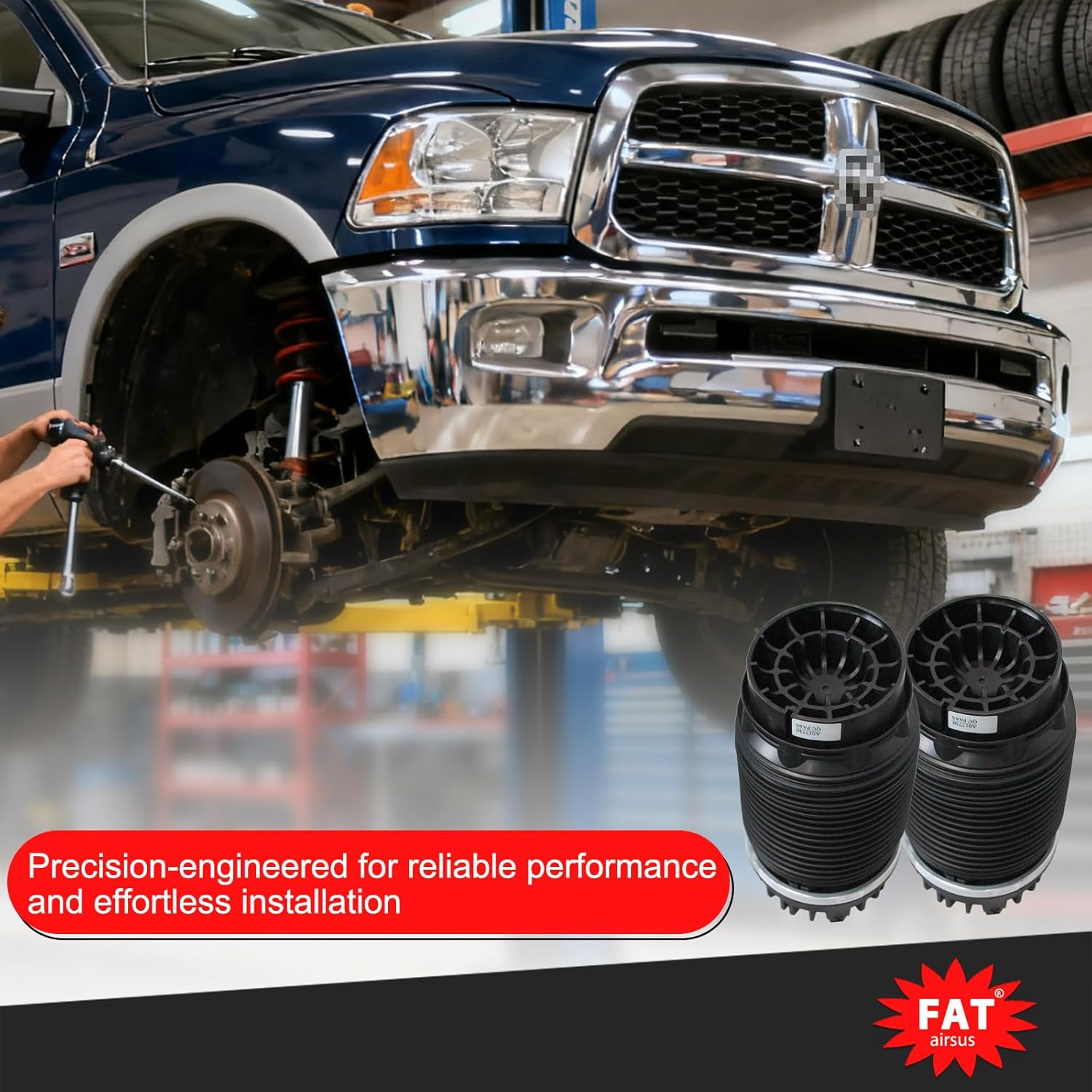 2Pcs Rear Left Right Air Suspension Spring Bags Compatible with Dodge Ram 1500 2013-2018 for Ram 1500 Classic 2019-2020 Air Bellows 68248948AA 4877136AA 04877136AA 4877136AB 04877136AB