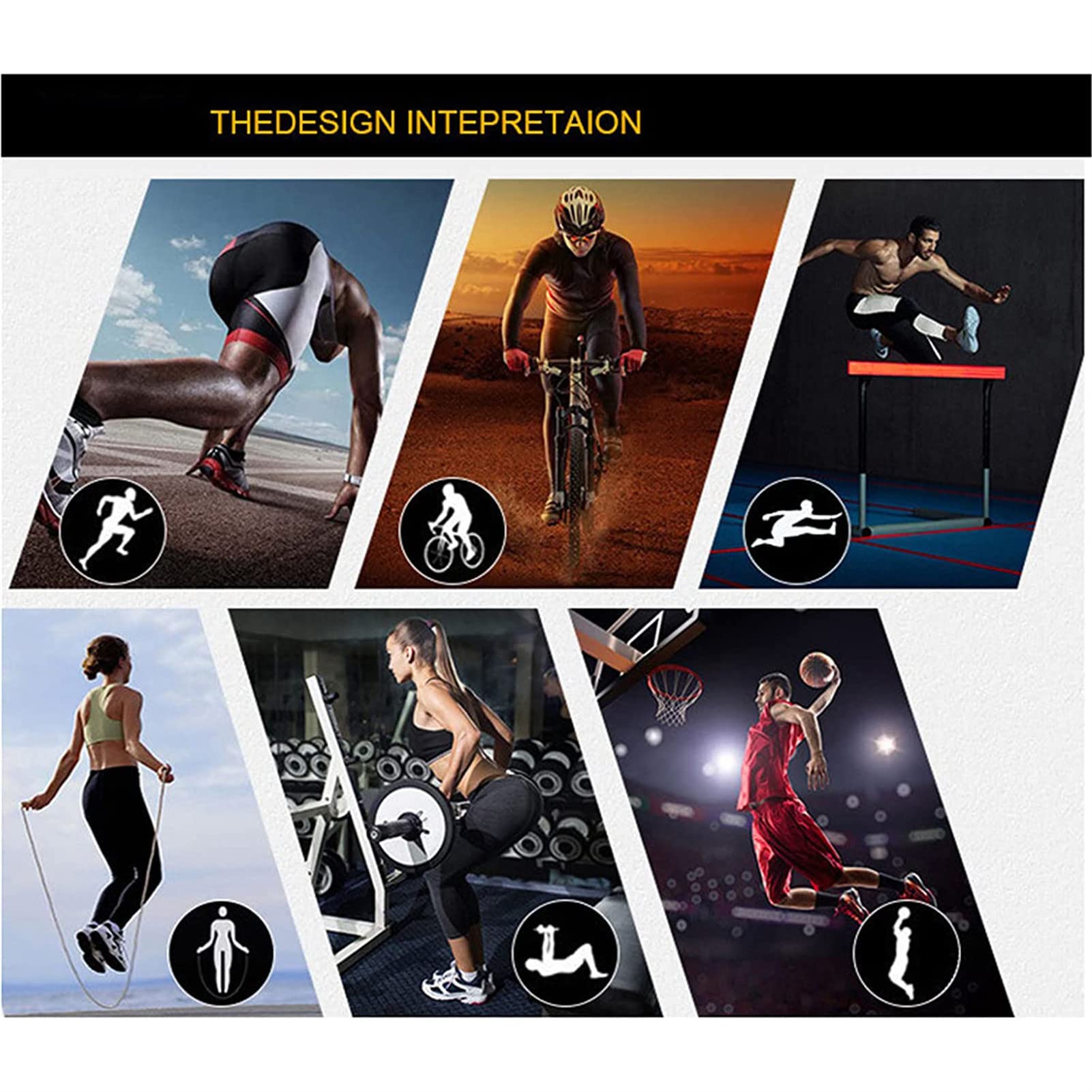 3/4 Legging - Legging De Sport Léger, Legging De Compression pour Homme - Legging 3/4 - Legging Homme - Pantalon De Sport Multi-Voies