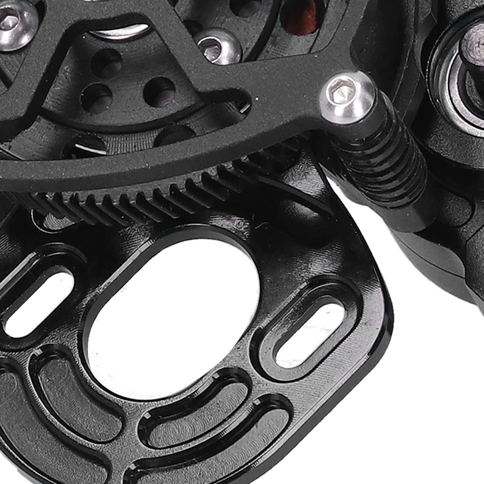 Changor Caja de Cambios RC Caja de Transmisión de Metal Duradera con Engranaje para Coches SCX10 90046 90047 90016 90021 1/10 RC (Negra)