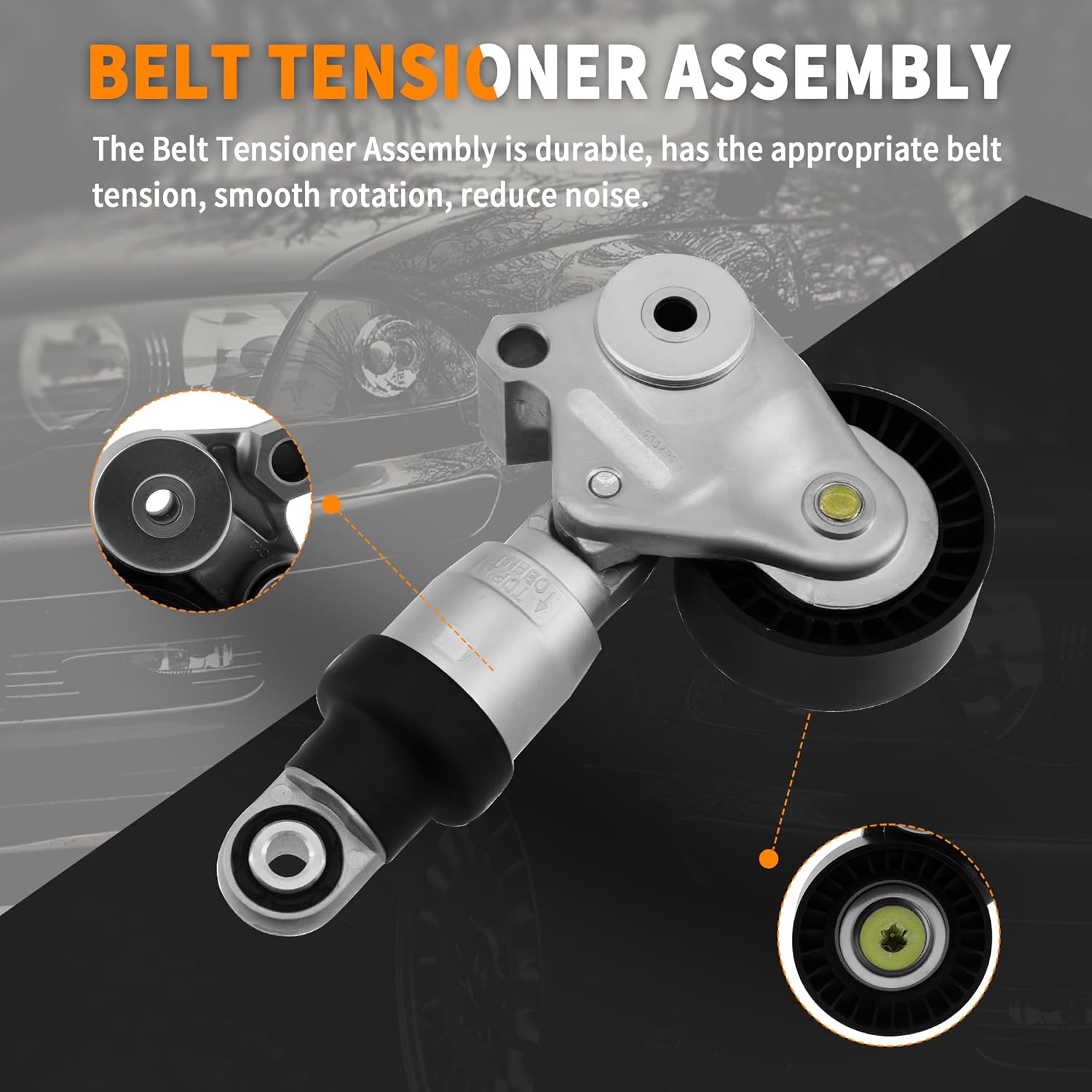 90K-39390 Serpentine Tensioner Belt Drive Kit Compatible with 2012-2021 Mazda 3 6 CX-3 CX-5 CX-9 CX-30 MX-5 Miata 2.0L 2.3L 2.5L Replacement for K060380 6PK965 39390 89710