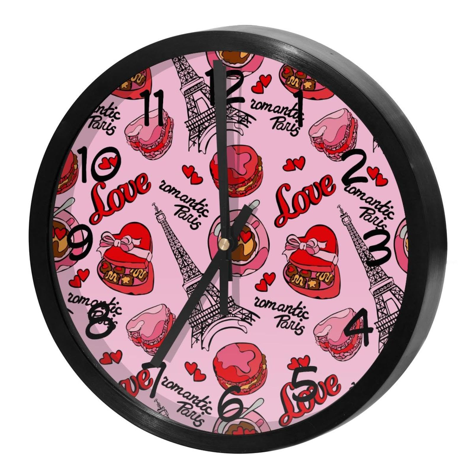 Horloge murale ronde au style Tour de Paris idéale pour décorer votre cuisine