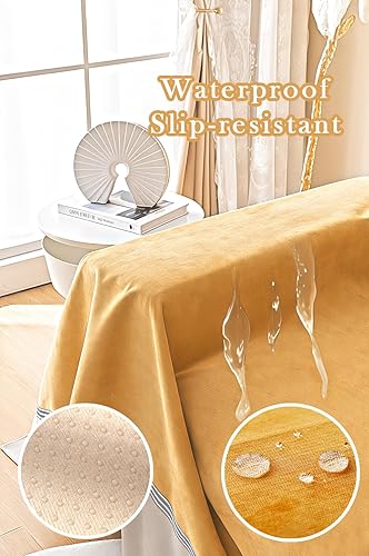 Miniatura 27 de Funda de sofá impermeable y antideslizante, protector de muebles resistente a las garras para gatos y perros, elegante funda de sofá a prueba