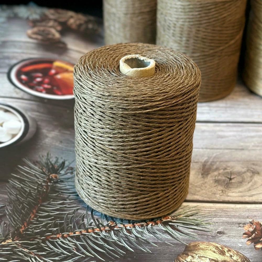 XDMING Raffia Yarn Straw Paper Natural Linen Fiber For Crochet Crafts Hand Knitting Material Summer Hat Handbag Purse Blanket Basket
