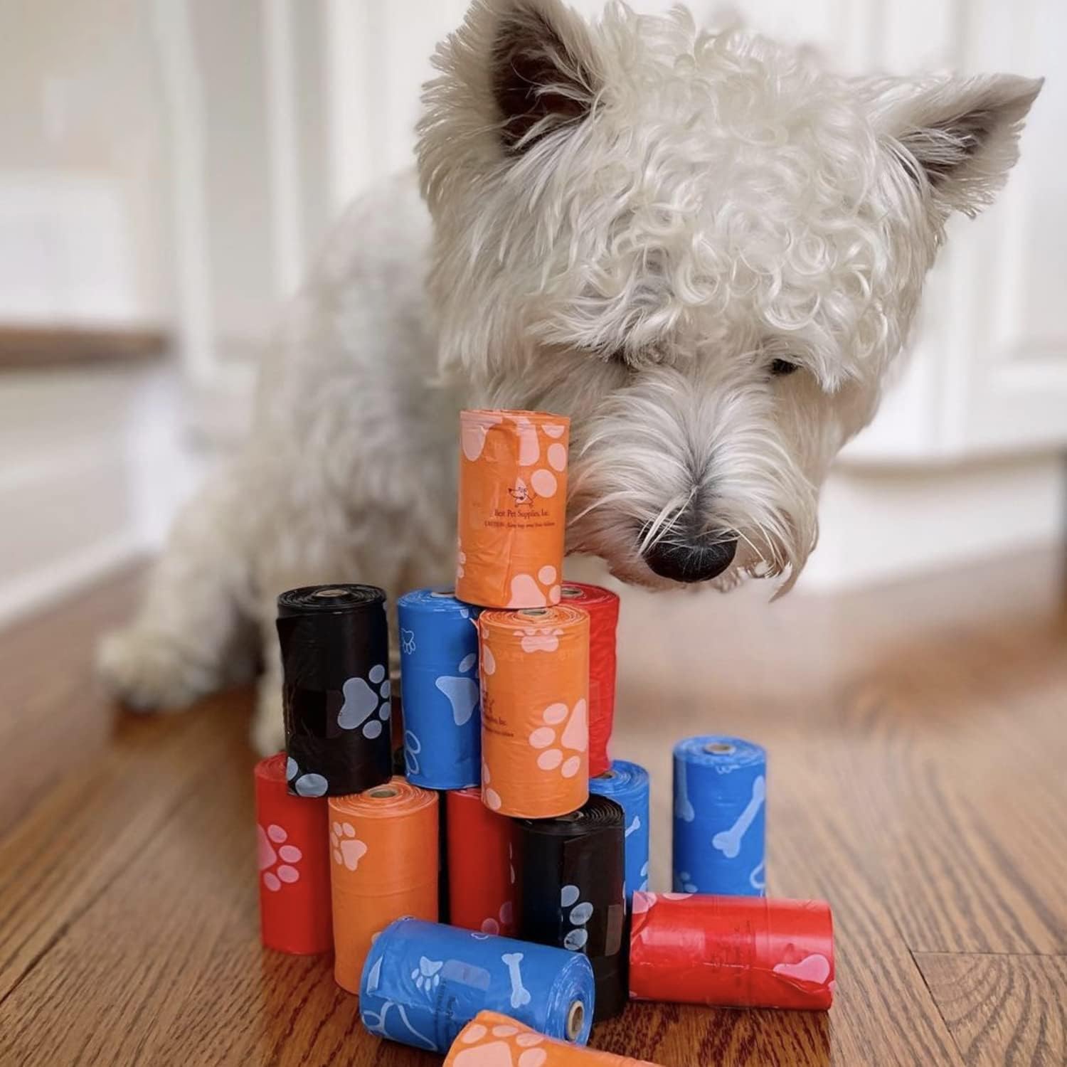 Best Pet Supplies 16 Poop Roll Dog Poop Bags for Waste Refuse Cleanup, Doggy Roll Replacements for Outdoor Puppy Walking and Travel, Leak Proof and Tear Resistant, Thick Plastic 4