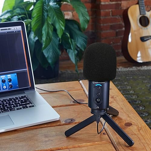 Miniatura 7 de ATR2500x Cubierta de Espuma con Filtro Pop - Pantalla Antiviento de Micrófono Personalizada para Audio Technica ATR2500x-USB, Micrófono USB de