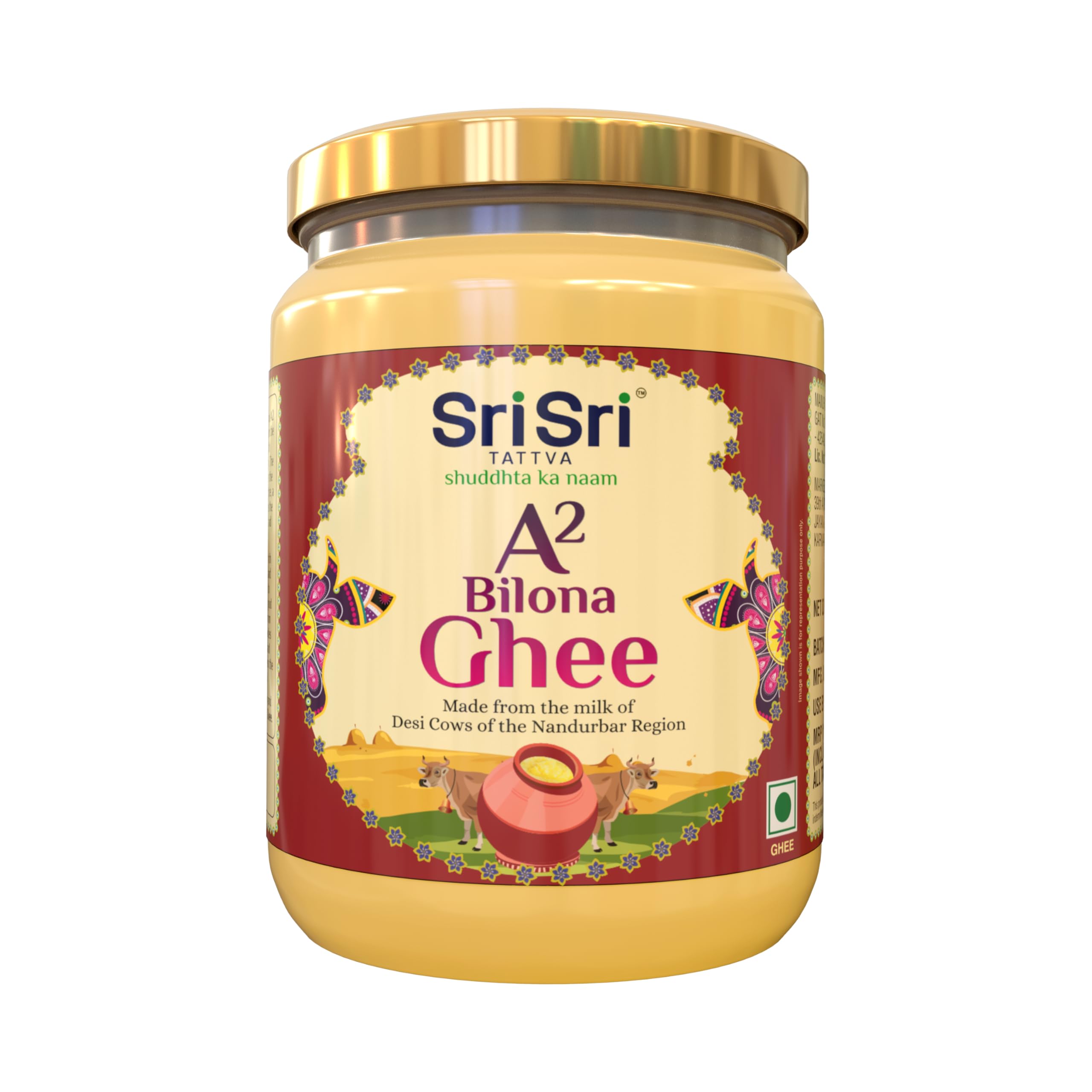 Sri Sri TATTVA shuddhta ka naam A2 Bilona Ghee|Ghee 500 Ml Glass Bottle (B0DGLLXKZD) Amazon Price History, Amazon Price Tracker