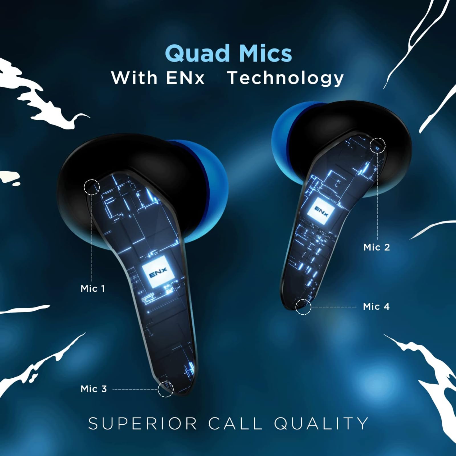 COREGENIX Immortal 121 Gaming Earbuds with Turtle Design. 30 Hours Playtime, Bluetooth 5.3 + ENC, 13mm HD BASS Drivers, IPX4 Sweat-Proof,Built-in Mic for Android & iOS 4