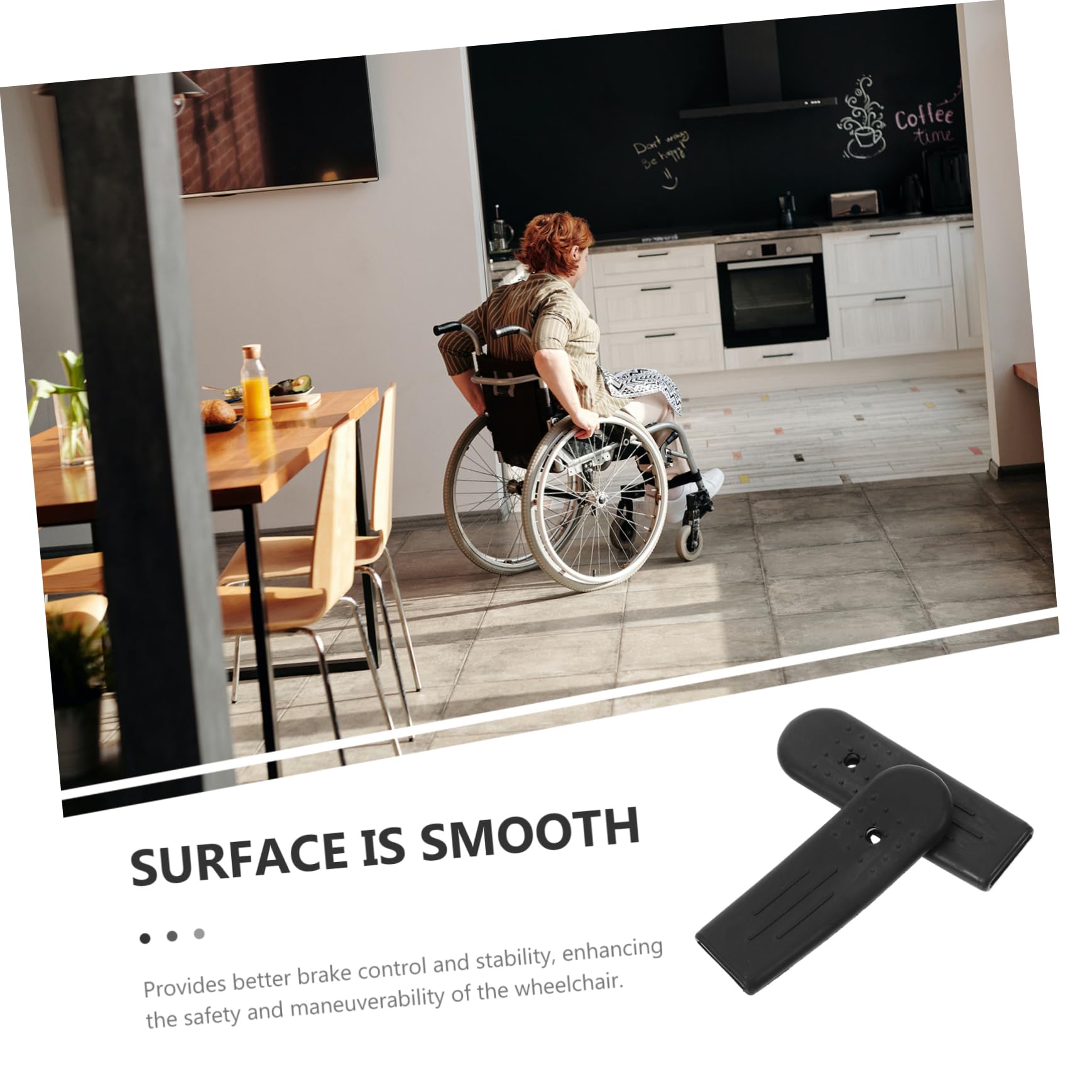 WATIIFUFU 1 Pair Wheelchair Brake Handle Wheelchair Clutch Hand Lever Covers Drive Wheelchair Parts Wheelchair Braking Part Braking Lever Covers Brakes Handlebar Brake Supplies