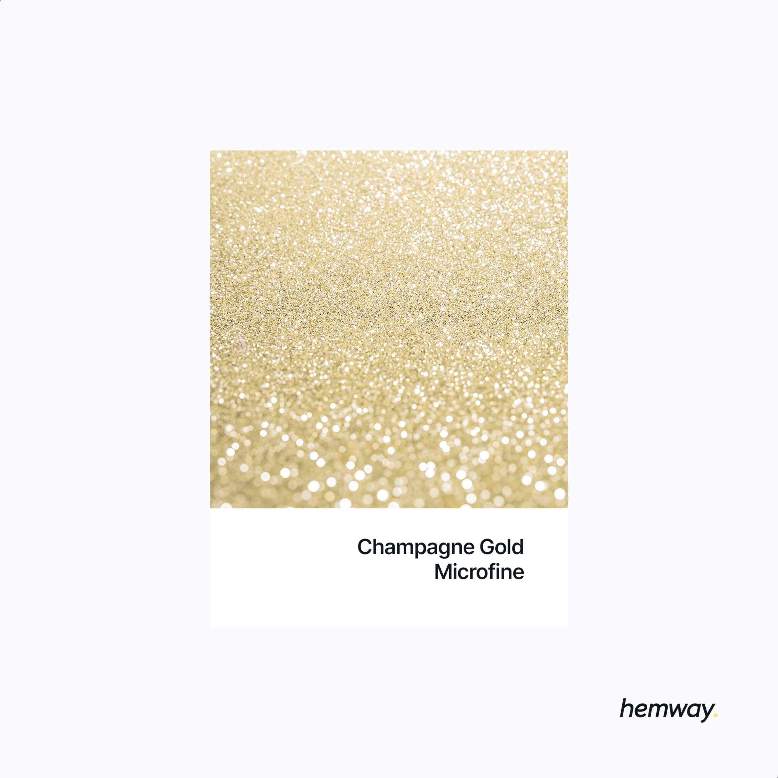 Champagne Gold Glitter Shaker, 130g Microfine Glitter, Crafts 1/256" Metallic Flake Champagne Gold Sequins - Image 2