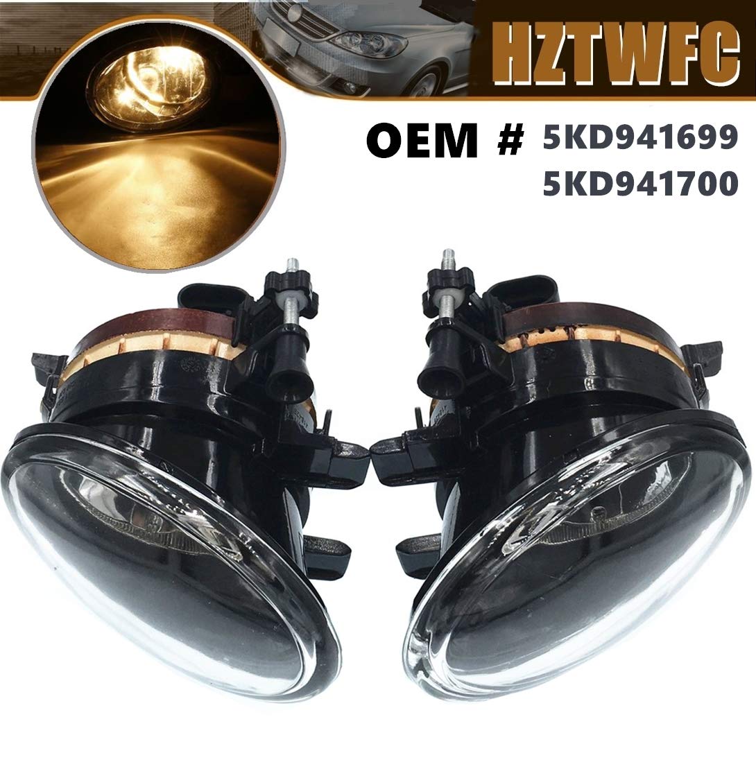 2 Pcs OEM # 5KD941699 5KD941700 Luces antiniebla delanteras del Parachoques delantero y derecho de 2 Pcs Para VW Jetta 6 Golf MK6 Eos Touran Tiguan