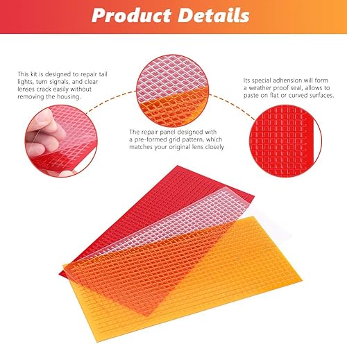 Miniatura 8 de Película de reparación de grietas para lente de automóvil, kit de reparación de lentes de automóvil, luces de automóvil, reparación de grietas,
