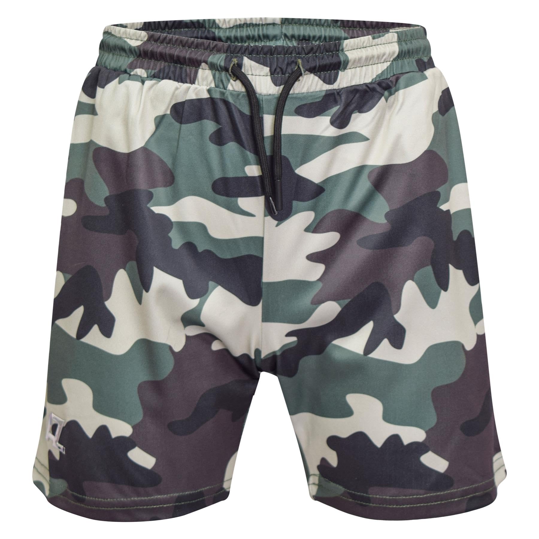 A2z 4 Kids Boys Green Active Pe Shorts Camouflage Lightweight - Shorts S10 Camo 3-4