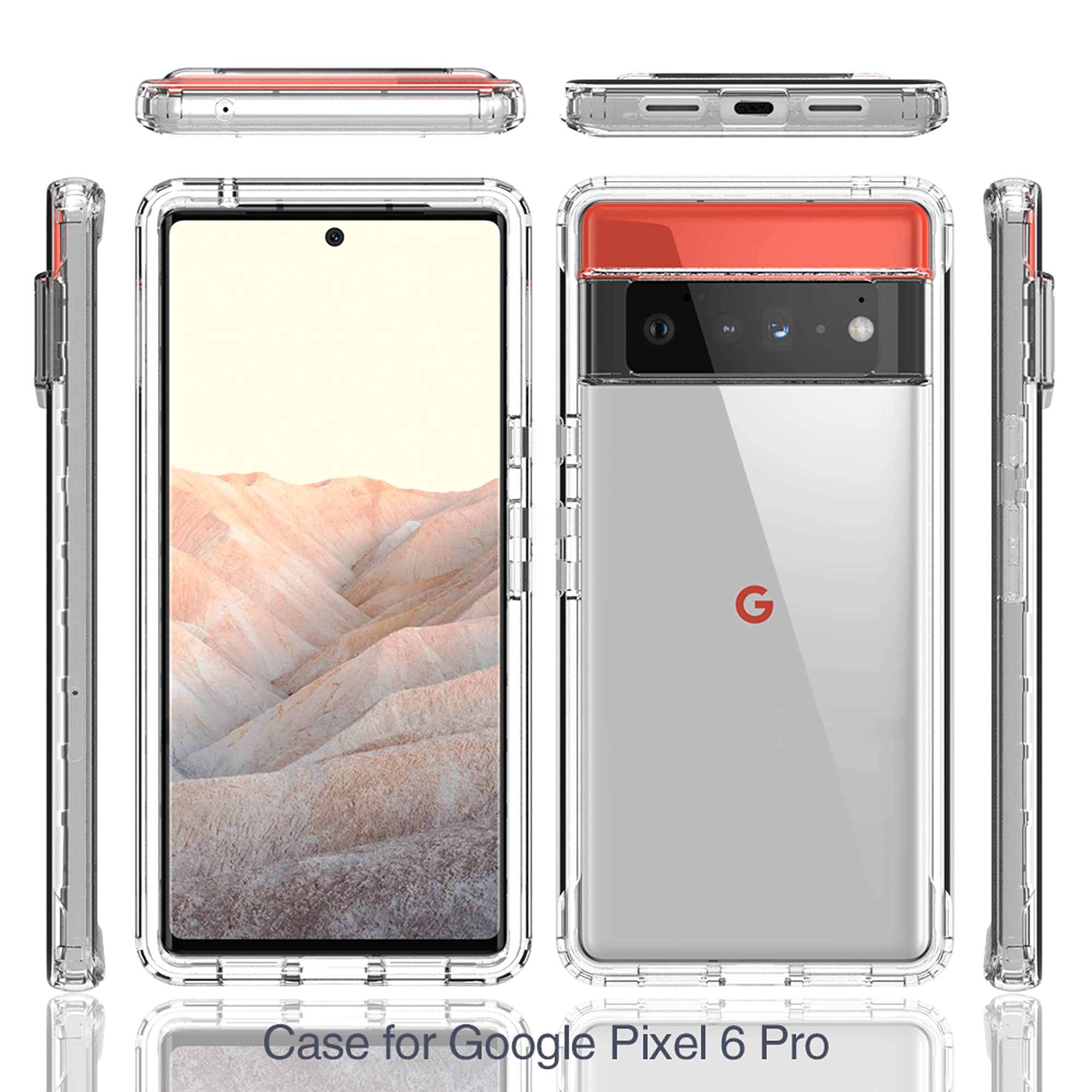 Per Google Pixel 6 Custodia Silicone Gel Sottile Difficile Anti-urto