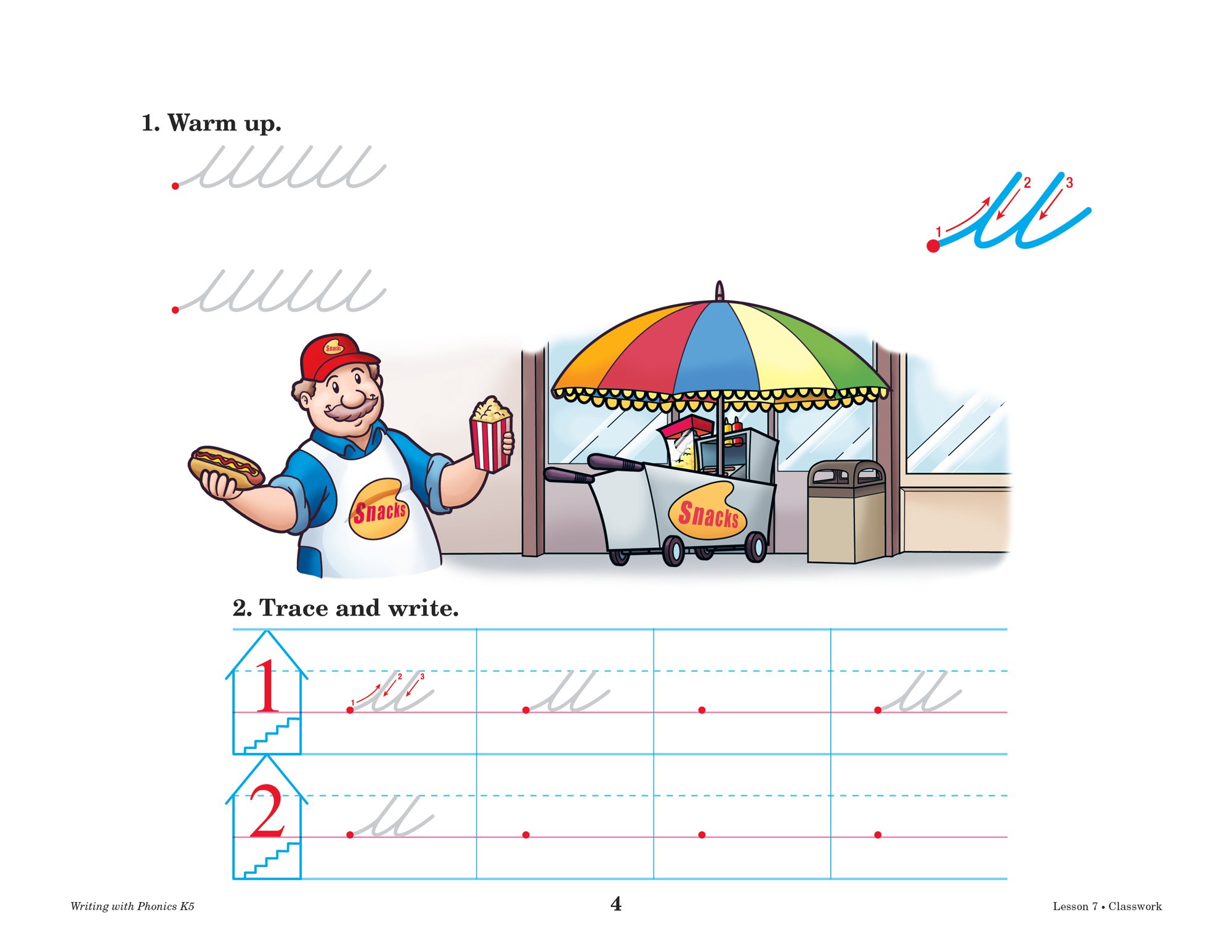 Writing With Phonics K5 Cursive - Abeka 5 Year Old Kindergarten Cursive Phonics Penmanship Student Work Book - Image 7