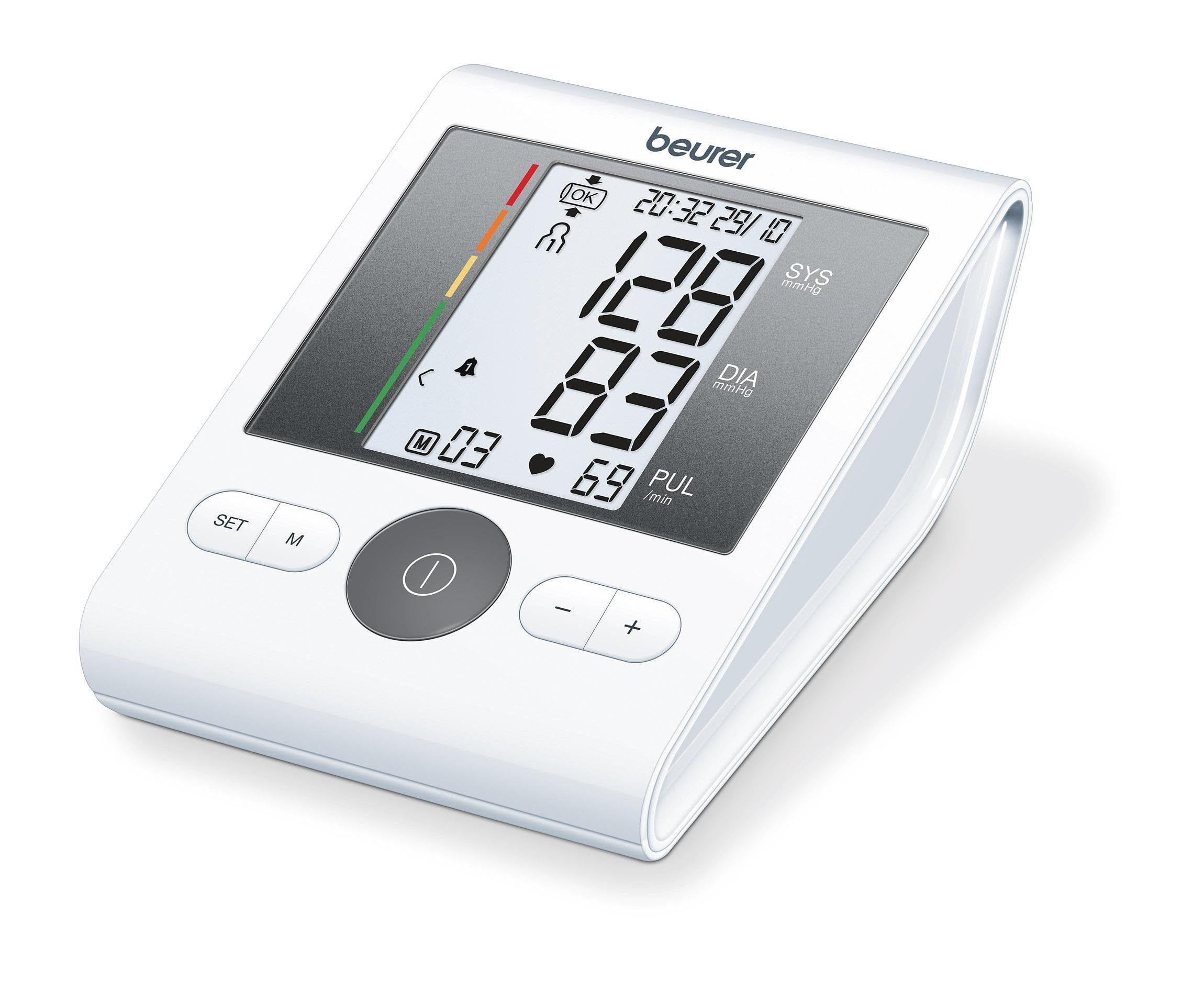 Beurer Bm-28 (658.30) Onpack - Tensiómetro De Brazo con Adaptador, Detección Arritmia, Manguito Universal Hasta 42 cm, Memoria 4 X 30 Mediciones, Alarma Ajustable, Color Blanco (251361BM31)