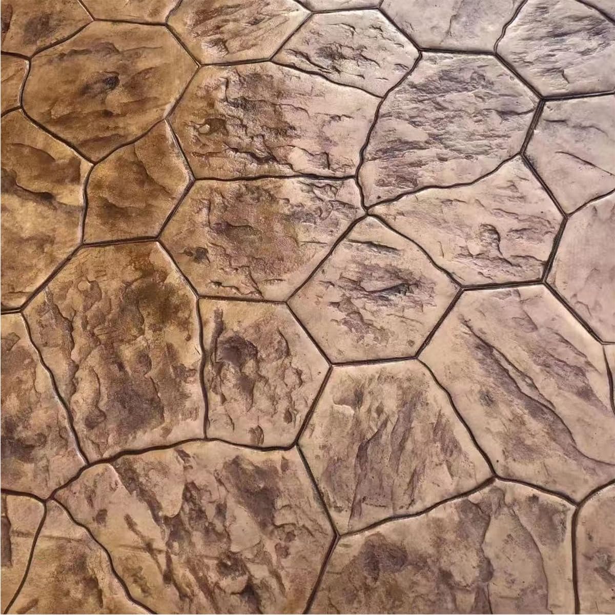 Stampi per calcestruzzo a Forma di Fiore, 74 cm/29,1 Pollici, tamponi per timbri Senza giunture, tappetini per timbri in calcestruzzo, per progetti di Rivestimento Fai da Te (74 cm/29,1 poll