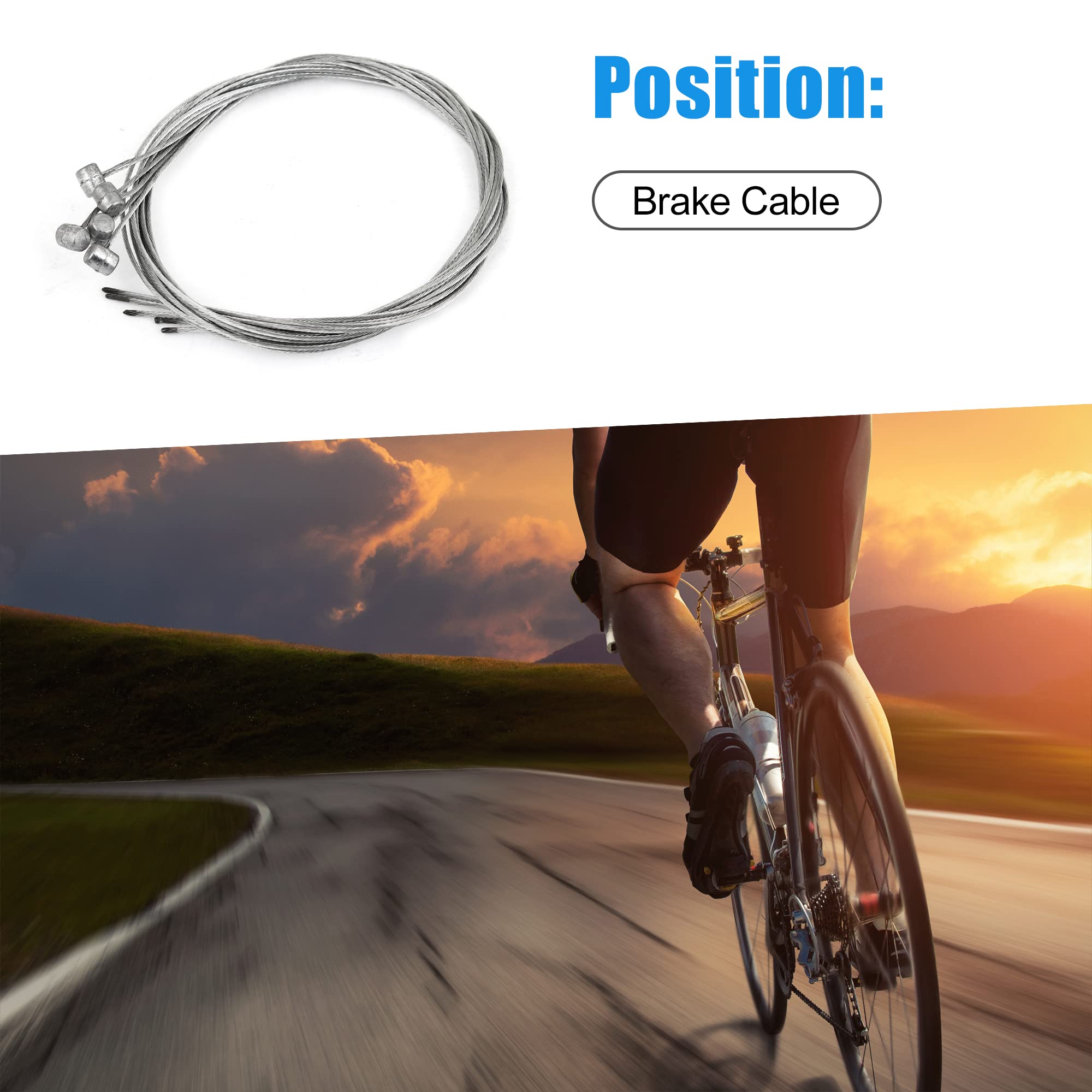 Kit Cavi Freno E Cambio Per Bici - 20 Pezzi (10 Freno 1.75m, 10 Cambio 2m) - Per MTB E City Bike