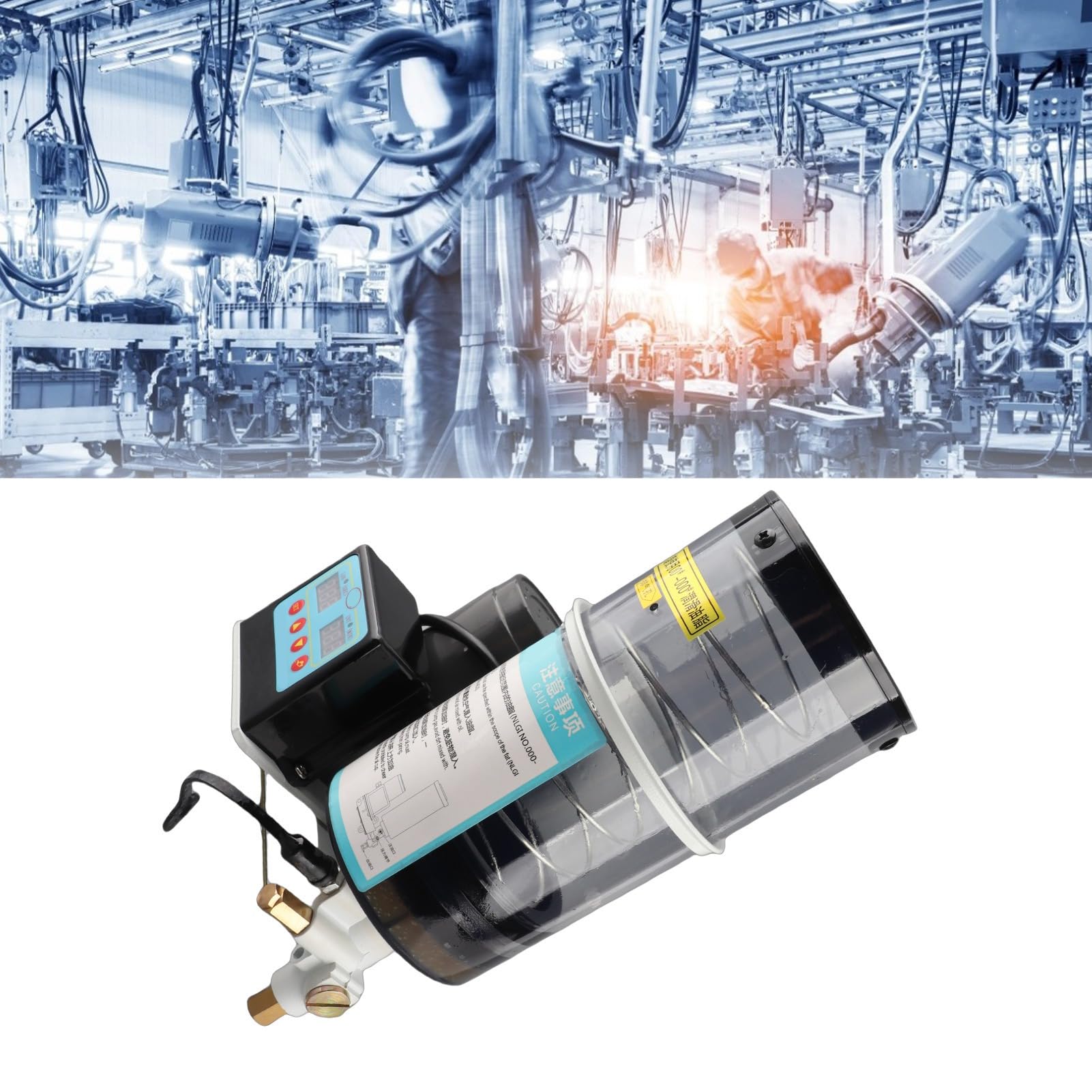 Haofy Elektryczna Pompa Olejowa Automatyczna Pompa Smaru Paliwowego Ustawiany Czas dla Systemów Smarowania Obrabiarek AC 220 V