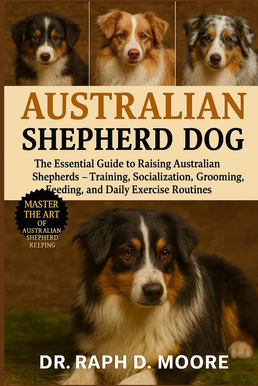 AUSTRALIAN SHEPHERD DOG: The Essential Guide to Raising Australian Shepherds – Training, Socialization, Grooming, Feeding, and Daily Exercise Routines
