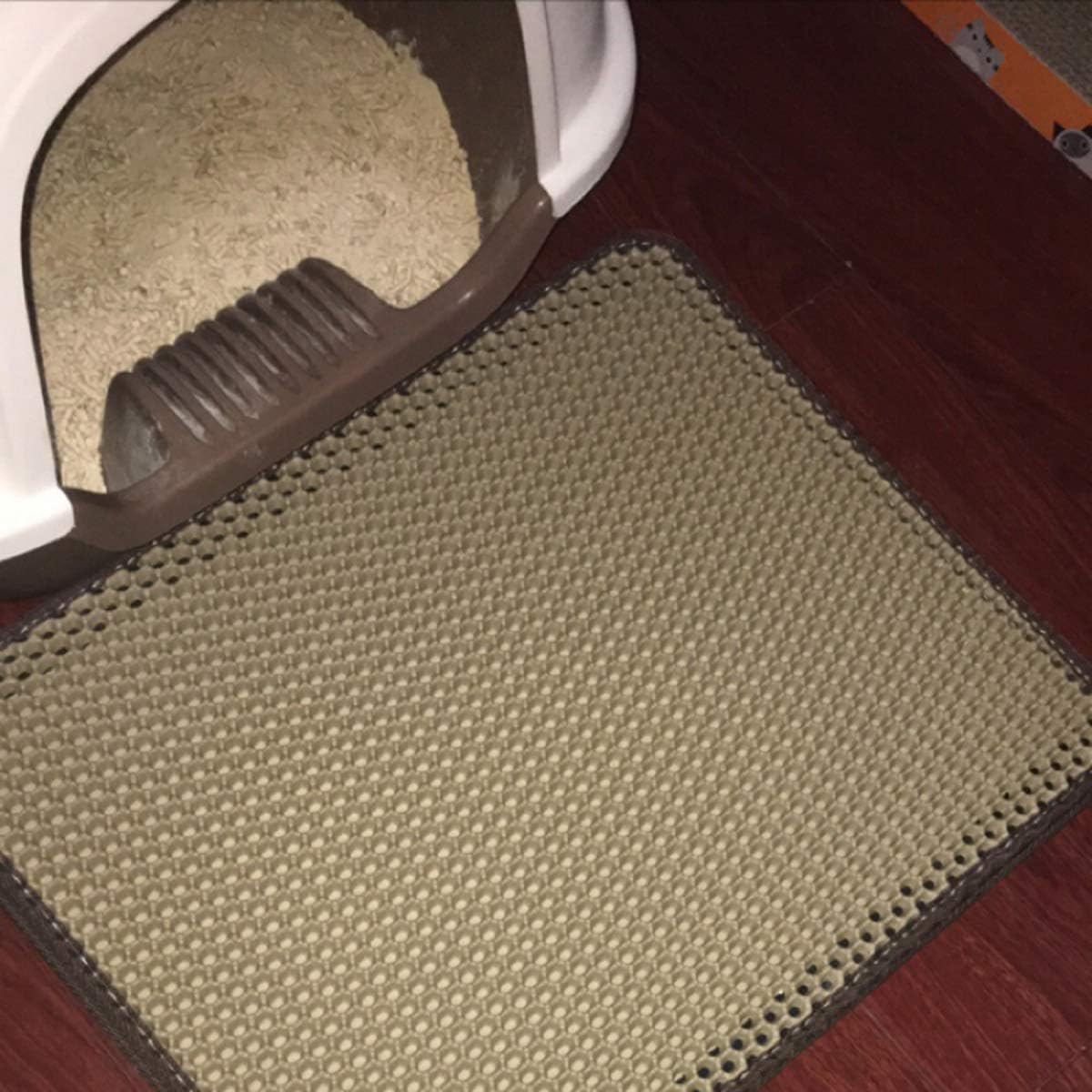 Cat Litter Box Mats for Catching & Trapping Kitty Litter, 45 x 60cm