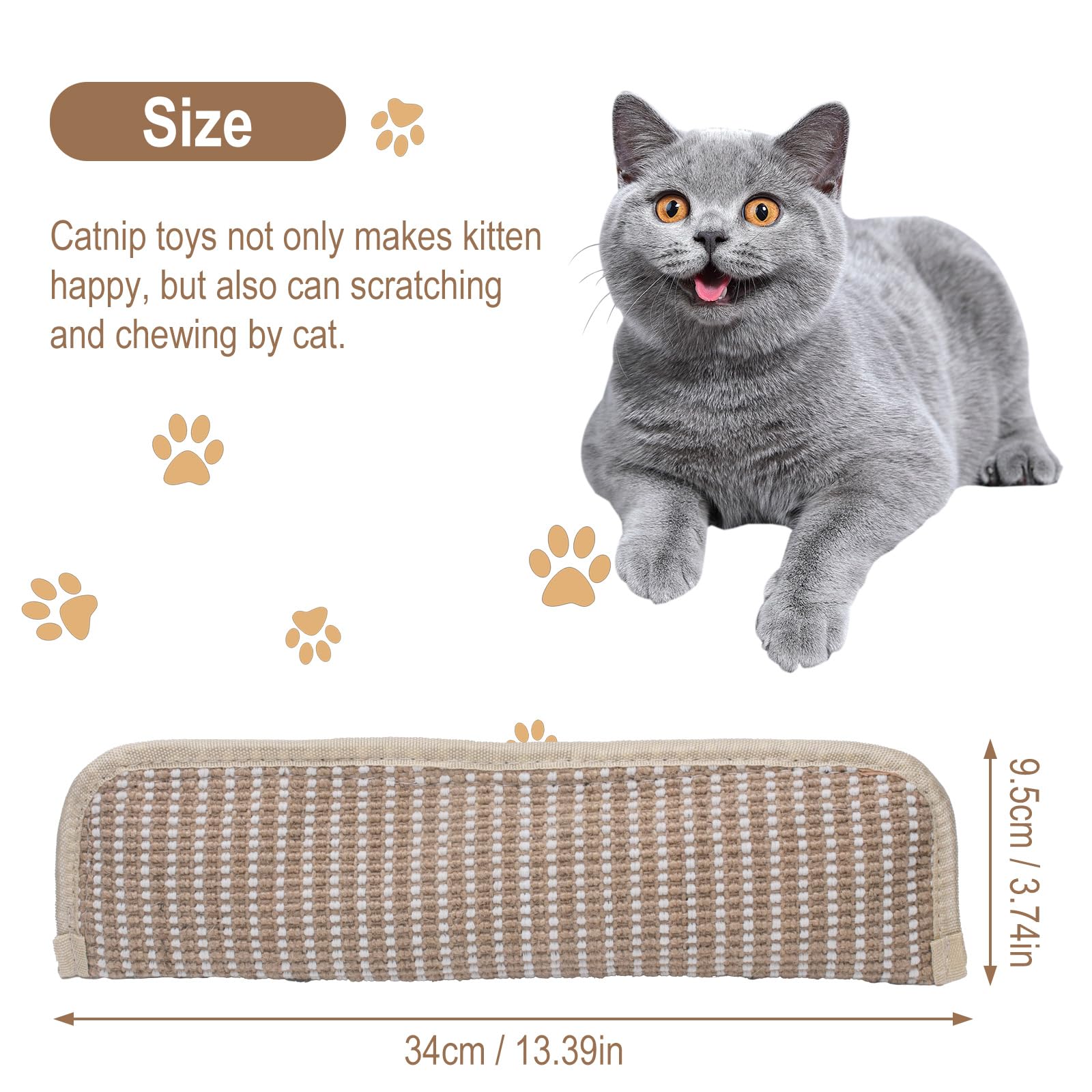 MewZoo Catnip Toys, Cats Chew Toy Sisal, Catnip Toys for Indoor Cats & Kitten - Image 2