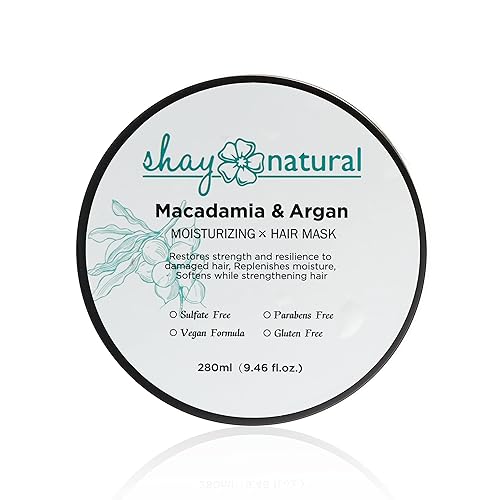 Miniatura 8 de Mascarilla capilar de macadamia y aceite de argán | Acondicionador profundo, hidrata e hidrata | Para cabello teñido y seco | Peina fácilmente a