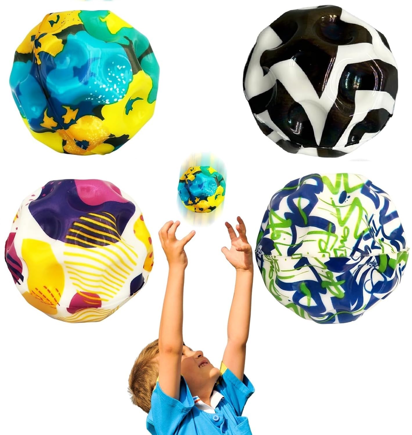 SIRTERIQ Moon Ball,Space Ball,Extreme High Bouncing Ball, Super High Bouncing Space Ball, Childrens Sensory Ball, Athlete Training Ball(Pack of 2)(Multicolor) (B0D8YL1VC6) Amazon Price History, Amazon Price Tracker