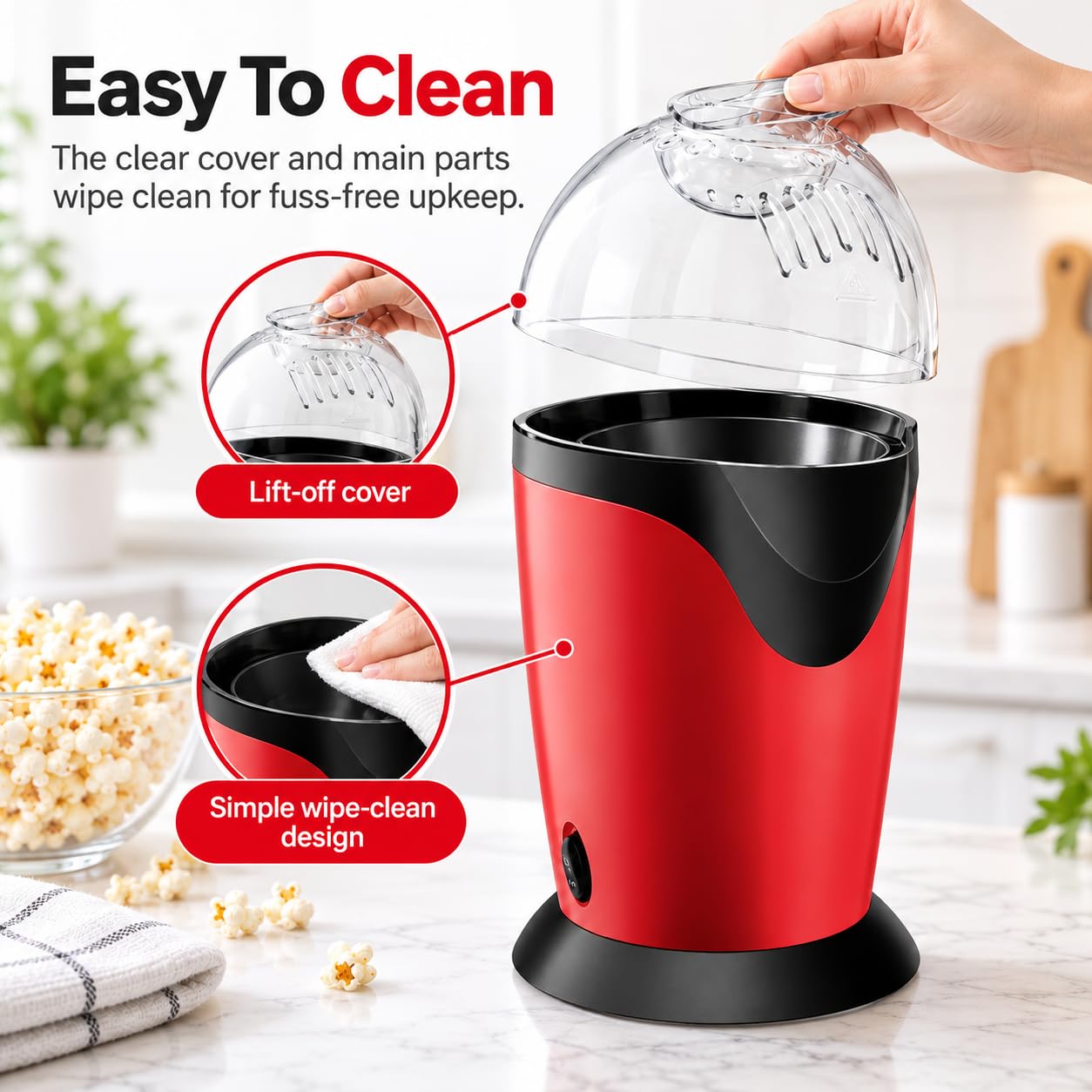 Maszyna do popcornu, automatyczna elektryczna maszyna do popcornu