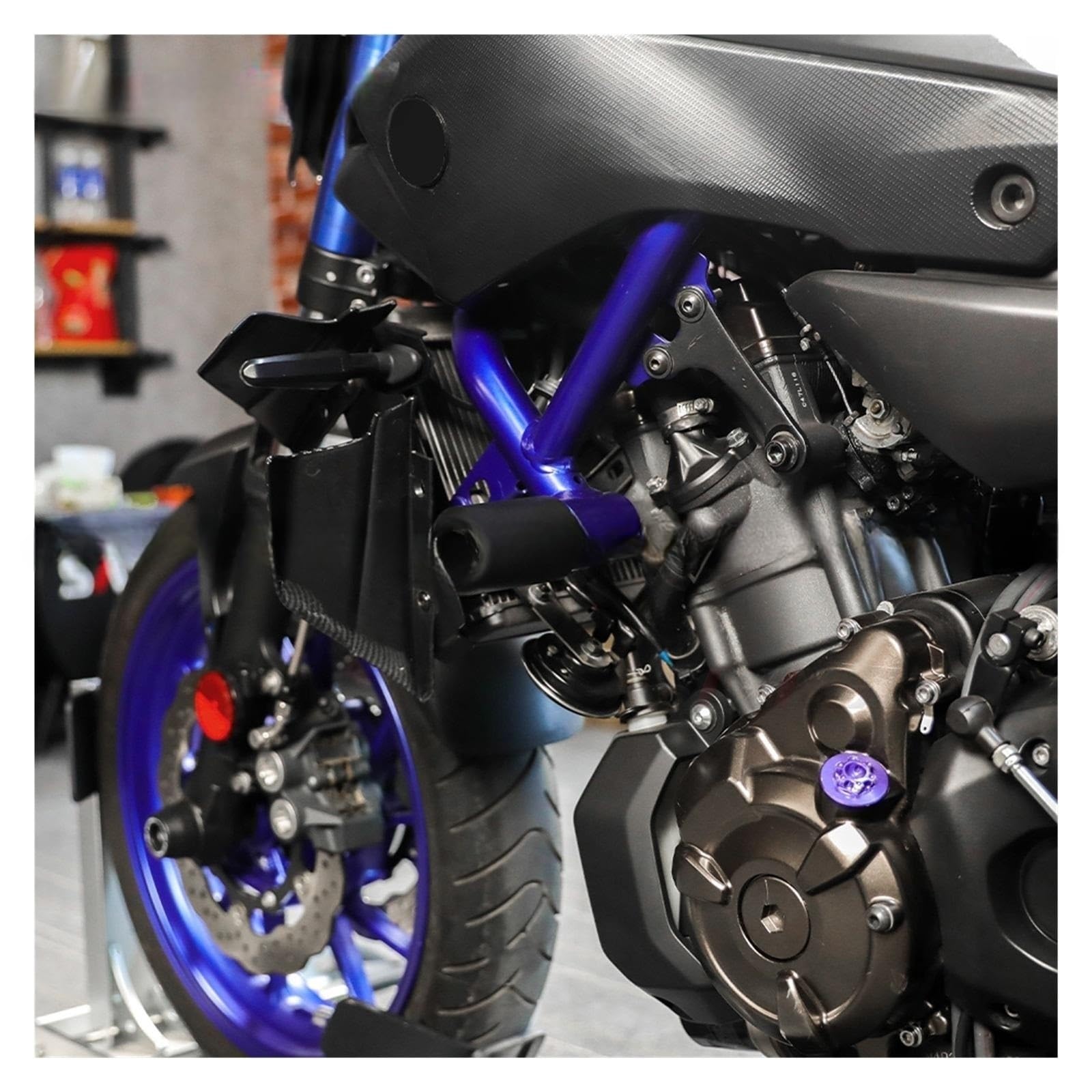 Suwaki ramy Crash Protector dla Tracer 700/GT MT-07 MT07 F07 2014-2021 akcesoria motocyklowe Pad chroniący przed upadkiem