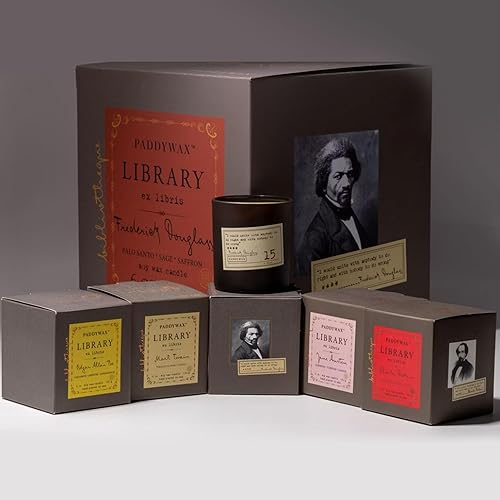Miniatura 6 de Paddywax Library Collection William Shakespeare Vela perfumada de cera de soja, 6.5 onzas, Papyrus, Palma y Eucalipto