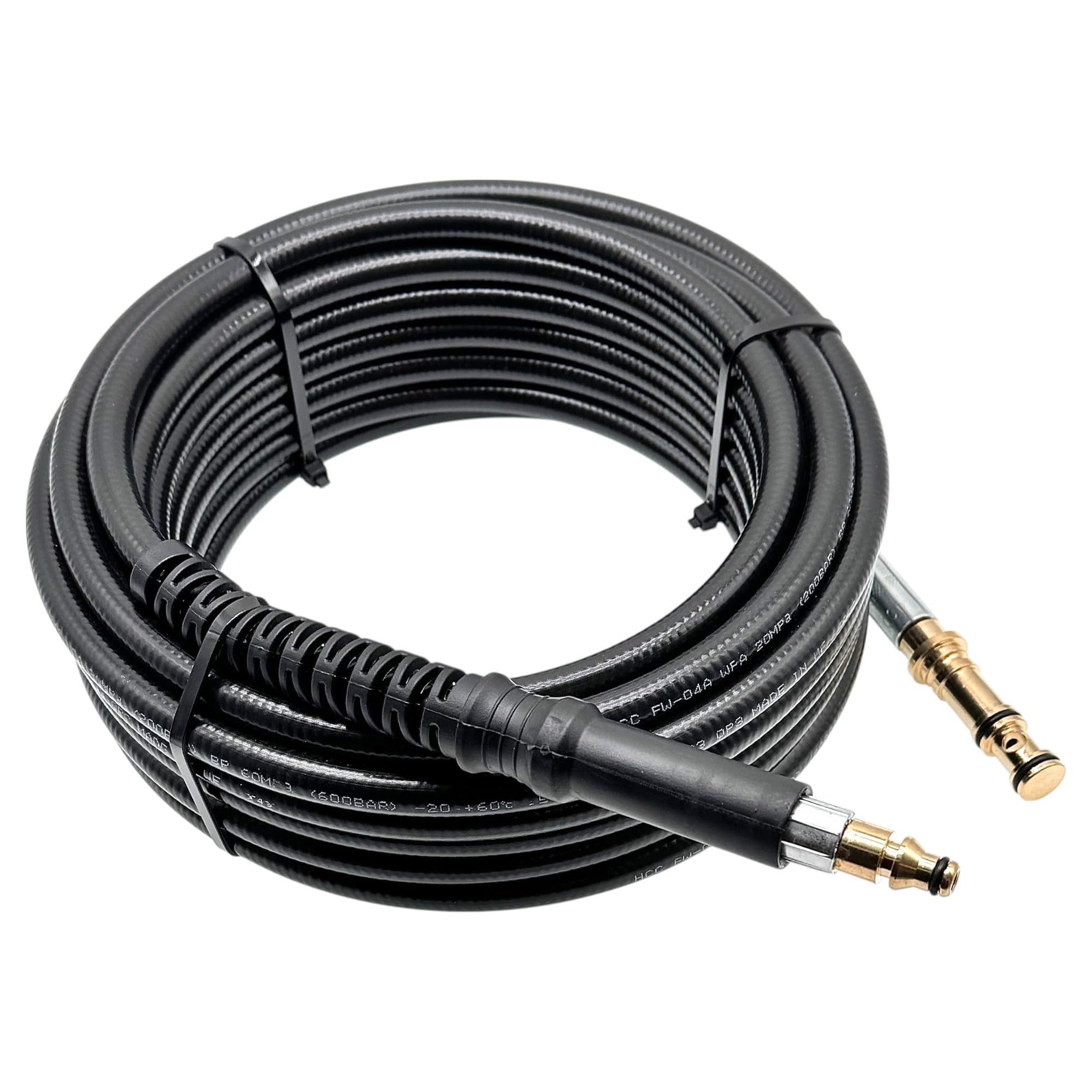 Tubo ad alta pressione adatto per idropulitrice Nilfisk Premium 190 P 160.2, ricambio per 6528611, versione Superflex per Compact Dynamic Core Excellent serie (10 metri)