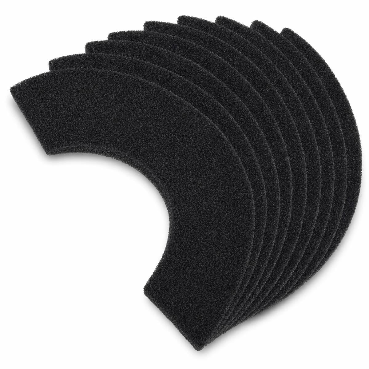SINJAETRQ Activated Charcoal Foam Filter Pad Replacement for Self-Cleaning Cat Litter Box, Odor Control Carbon Filter for Hooded Tray & Automatic Pet Litter Cabinet, 28x6x0.5cm