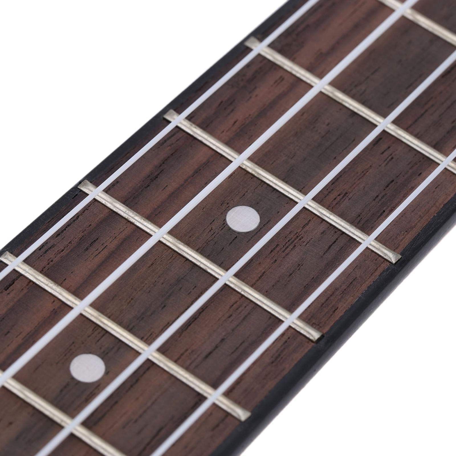 Ukulele soprano da 21 pollici, sapele, palissandro opaco, tastiera e ponte, 4 corde in nylon, per bambini principianti, 21 pollici.