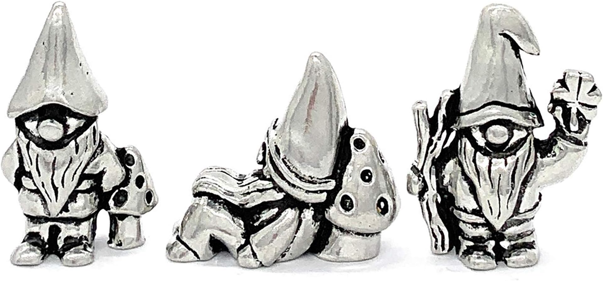 Basic Spirit Gnome Poses Pewter Miniature Figurines Good Luck Statue Gifts