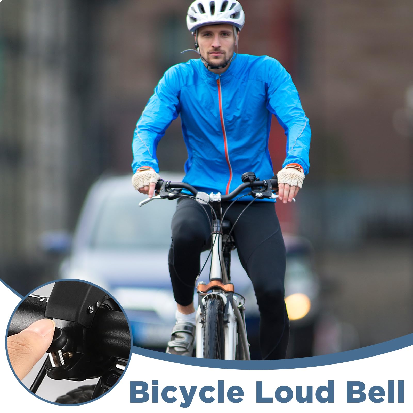Flintronic Campanello Bici in Lega di Rame, Campanello Bici Impermeabile IPX4, Volume Fino a 103 db, Compatibile con 22,2-31,8 mm, per Ciclismo Scooter MTB BMX
