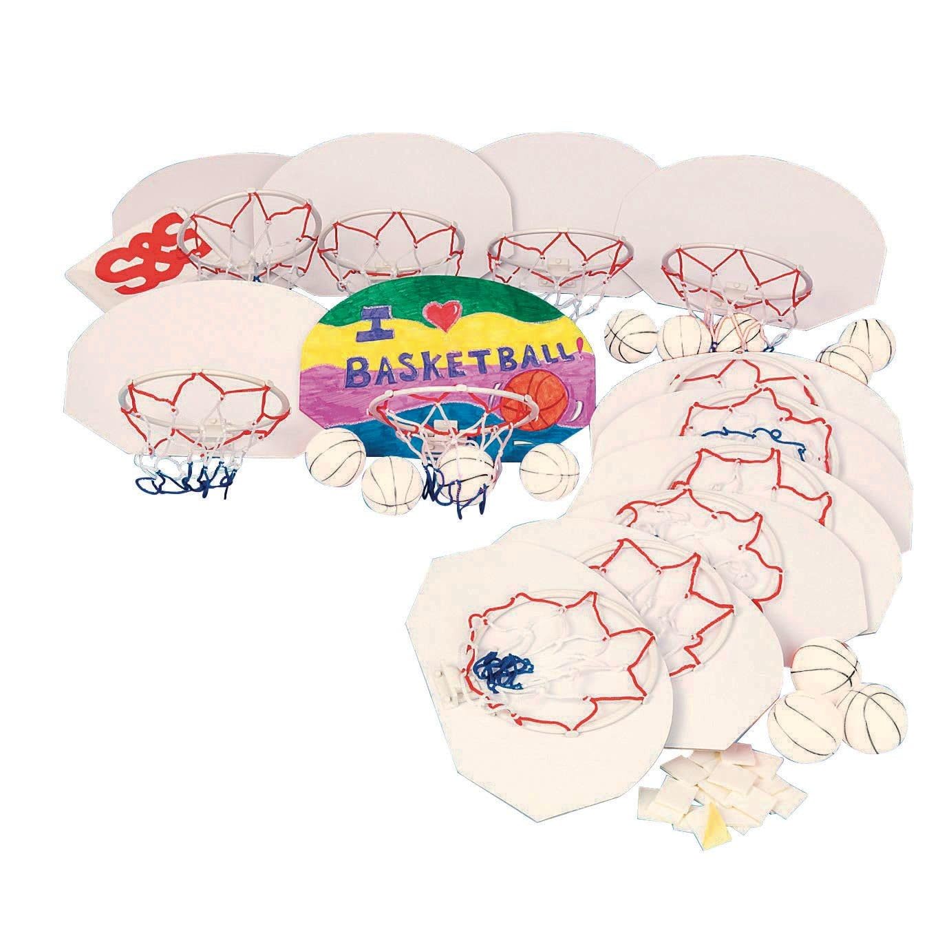 Color Me Basketball Hoop Craft Kit Without Markers