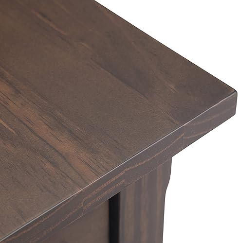 Miniatura 83 de SIMPLIHOME Kitchener Mesa consola – Mesa de sofá de madera maciza de 47 pulgadas de ancho en color blanco, mesa de almacenamiento contemporánea para