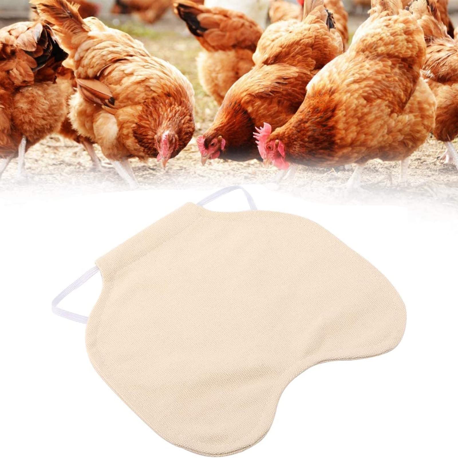 Grembiule Protettivo Per Galline - Sella In Cotone Per Evitare Beccate E Lesioni - Taglia Unica - Foto 5