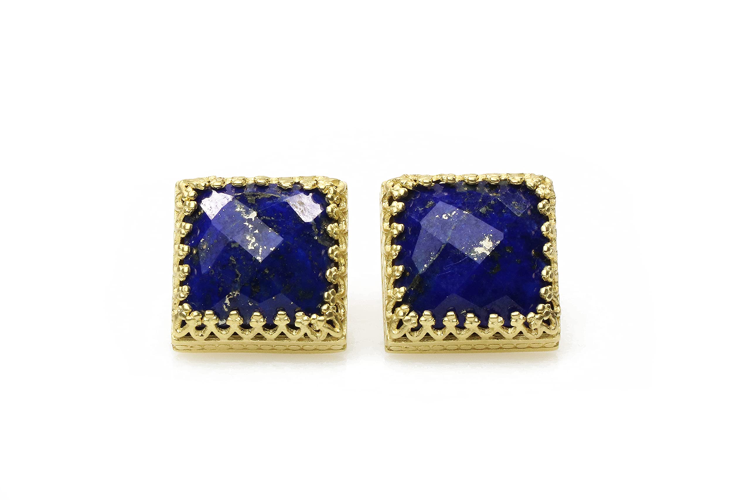 14k Oro Pendientes con Piedra de la Luna - Facetado Pendientes de Piedra de Nacimiento de Junio, Pendientes Boho para Mujeres, Pendientes Formales para Ocasiones - con Caja de Regalo