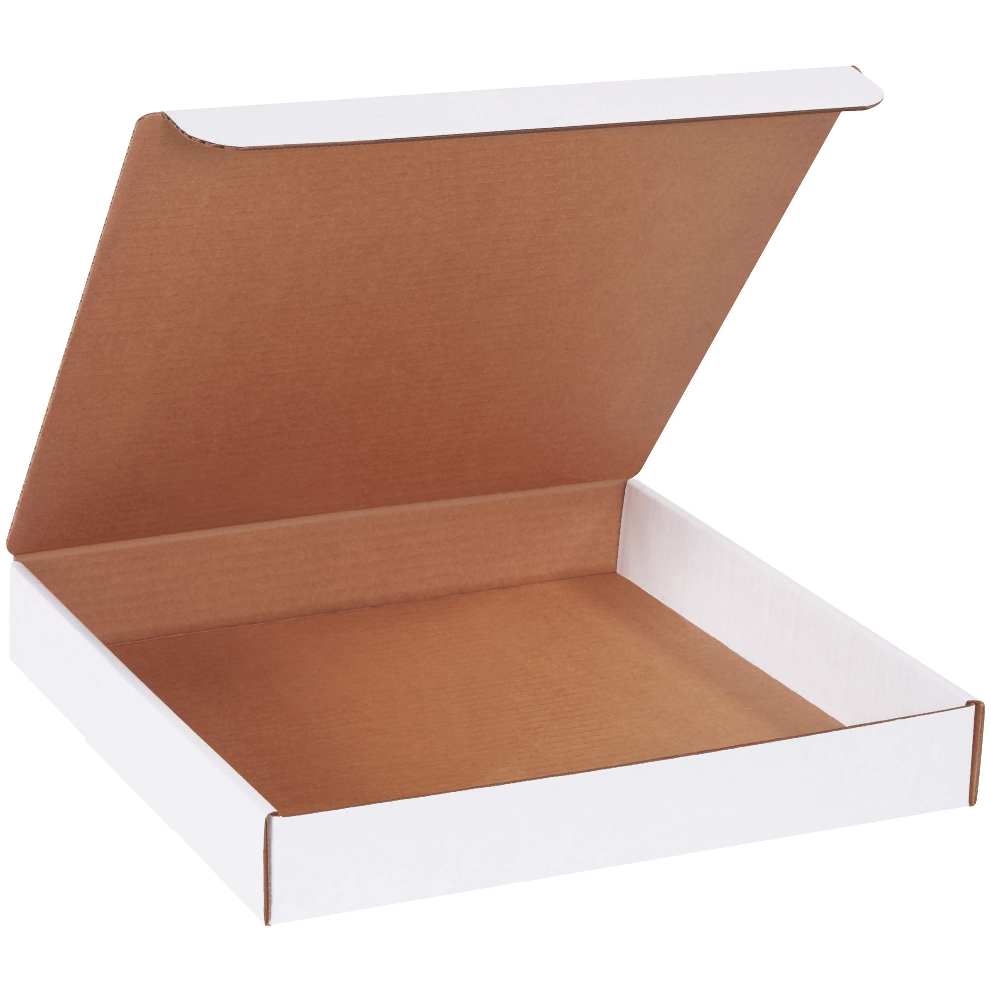 BOX USA Shipping Boxes Small 13"L x 13"W x 2"H 50-Pack, Cardboard Box for Shipping, Moving, Mailing, Packing, Packaging and Storage