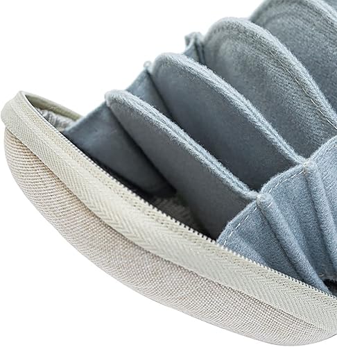 Miniatura 8 de Caja de bolsa de filtro circular grande (8 ranuras) Estuche de soporte de filtros para filtros circulares UV, de densidad neutra y lentes ópticas de