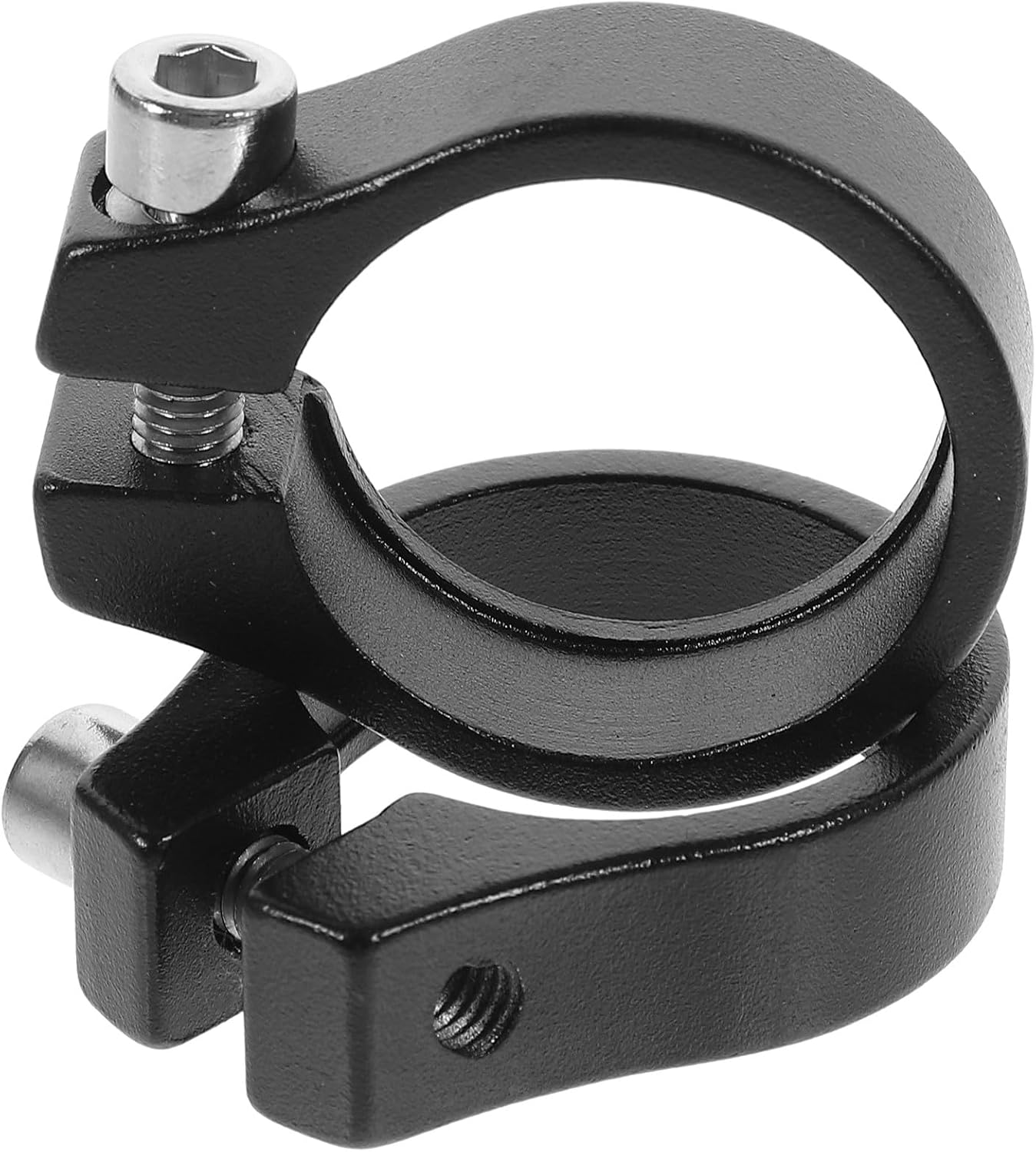 Bike Seatpost Clamp 34.9mm Single Bolt Aluminum Alloy Seat Post Clamp Tube Clip 2pcs Bicycle Accessory for Mountain and Road Bikes