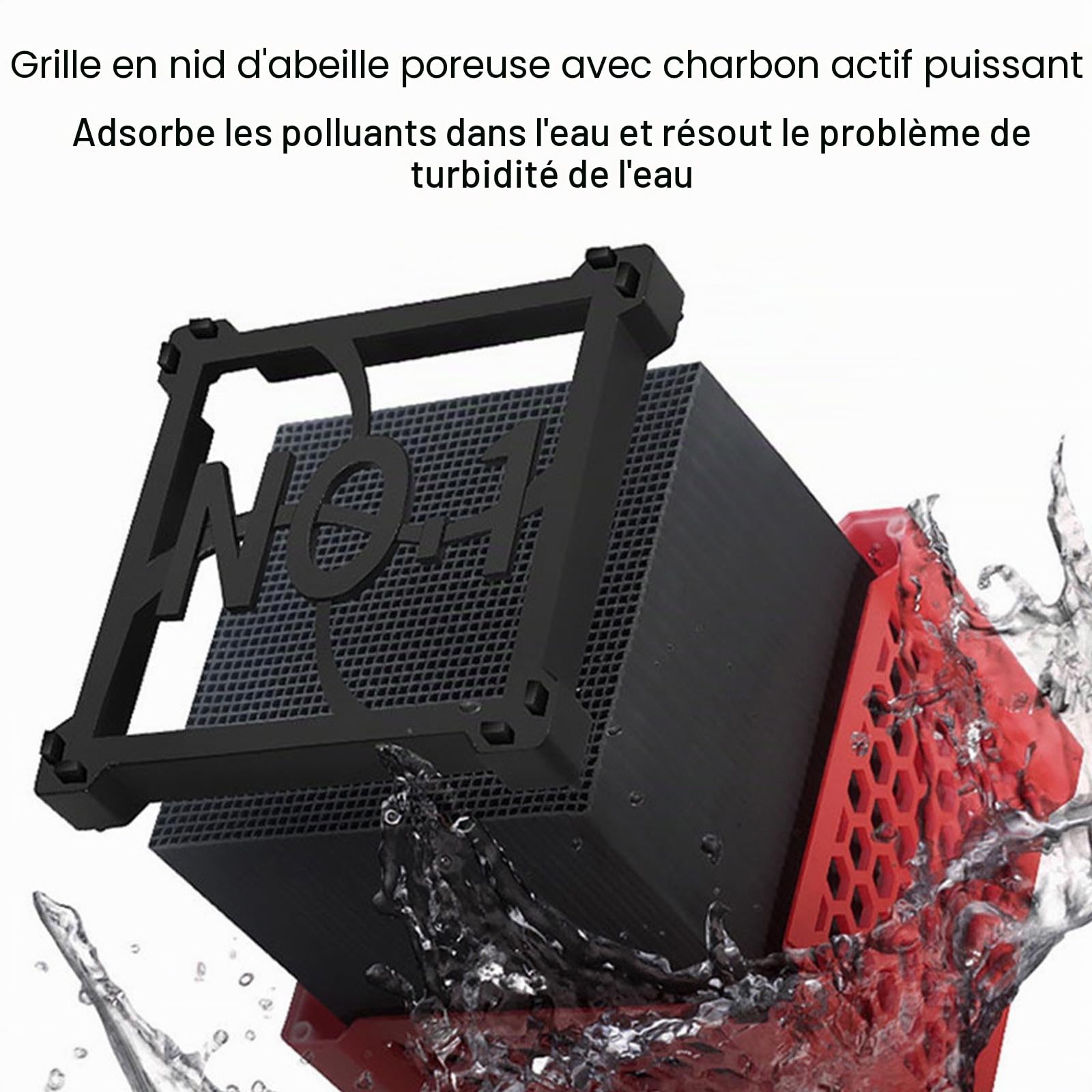 Clever Cube Lot de 3 cubes de charbon actif pour chevaux, filtre à charbon actif, purificateur d'eau d'aquarium, filtre à charbon actif, abreuvoir pour chevaux et réservoir de stockage